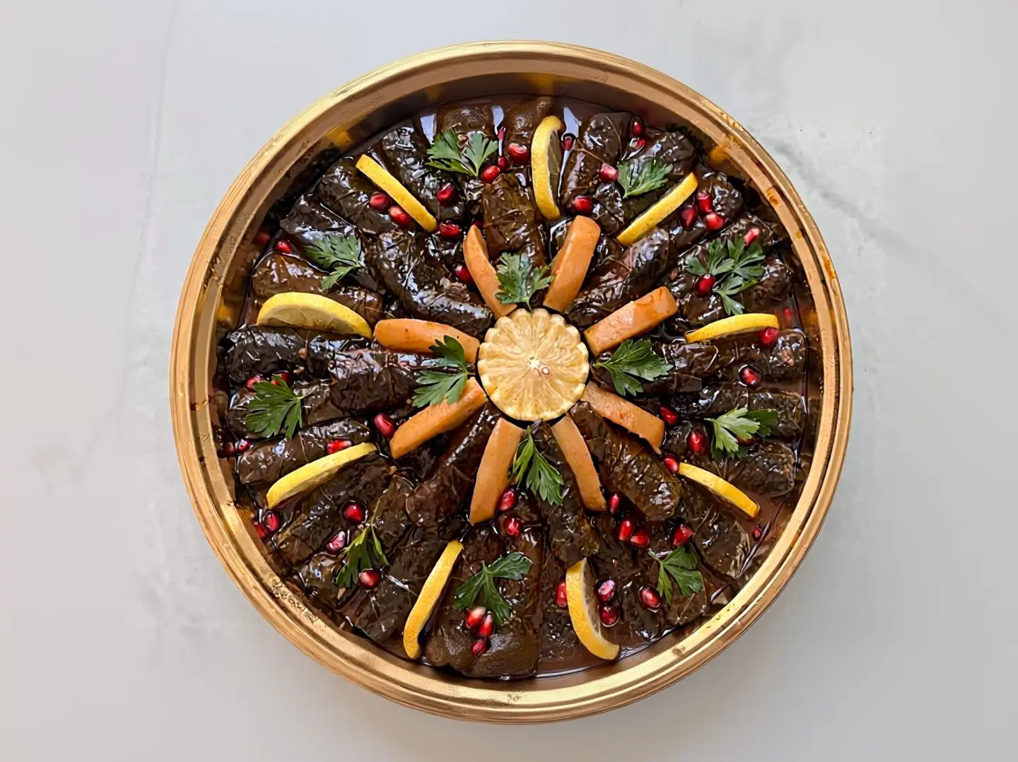 Royal Grape Leaves Gathering