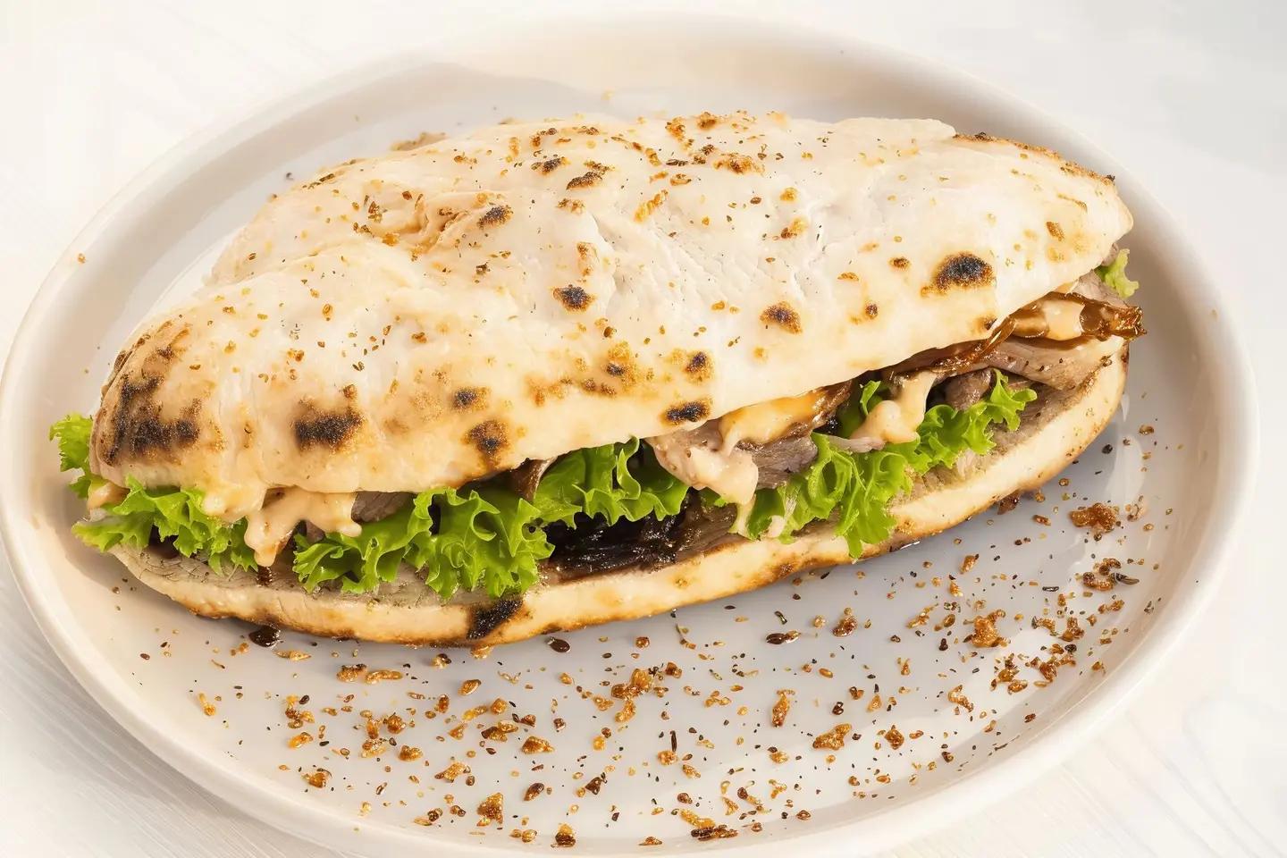 روست بيف بالخبز الإيطالي