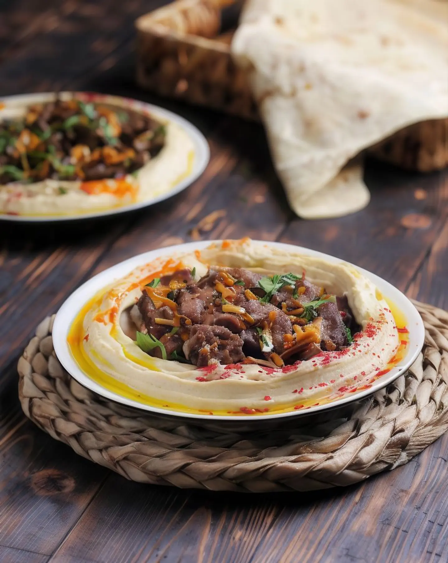 Hummus With Meat