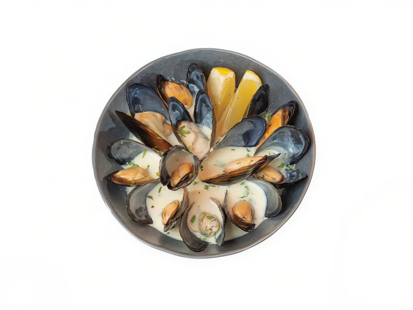 Oyster With White Cream