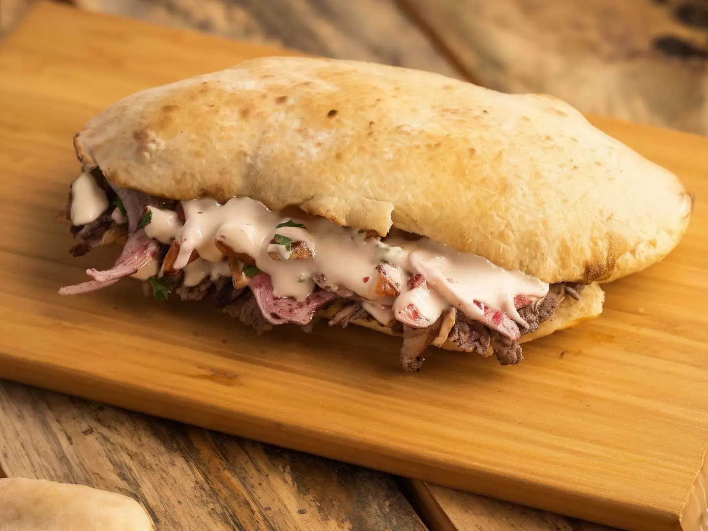 Meat Shawarma   Iraqi Bread