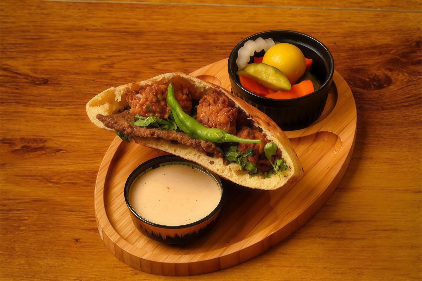 Mix Mokh And Pane Liver Sandwich