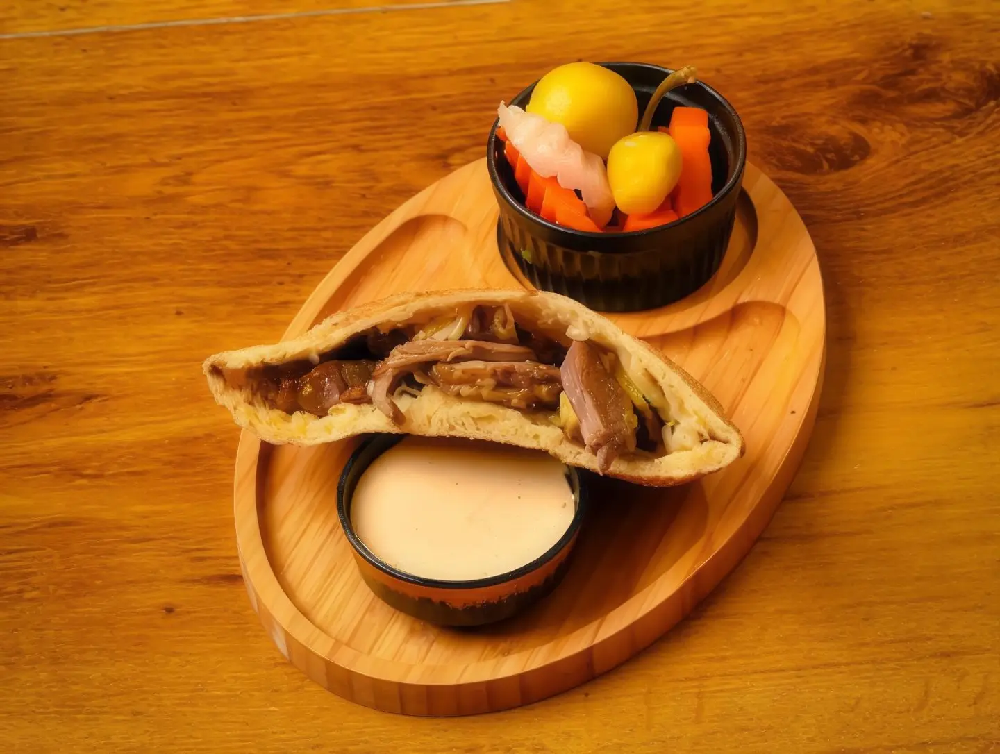Meat From The Sheep Head Sandwich