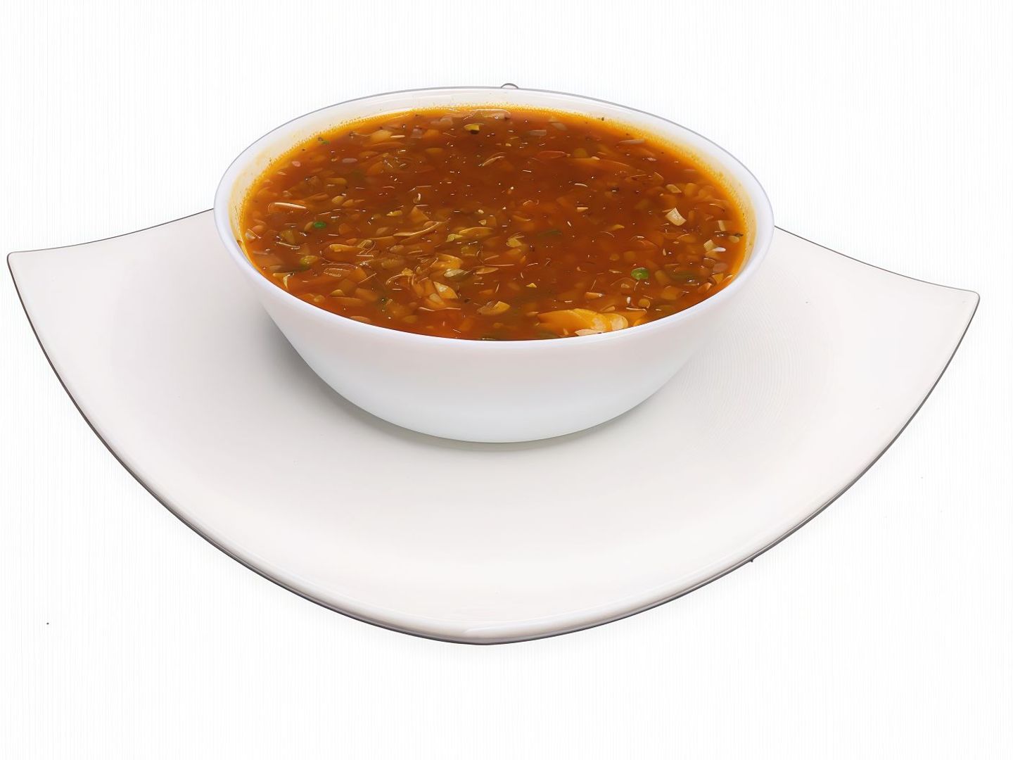 شوربة خضار حارة وحامضة