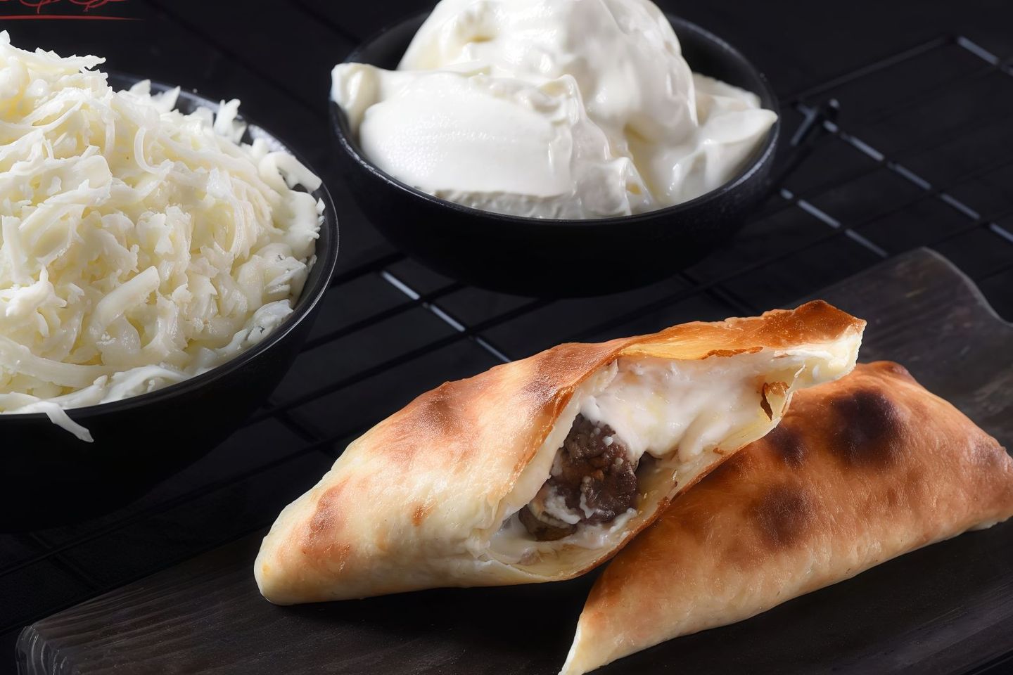 فطيرة أوصال لحم باللبنة - صغير