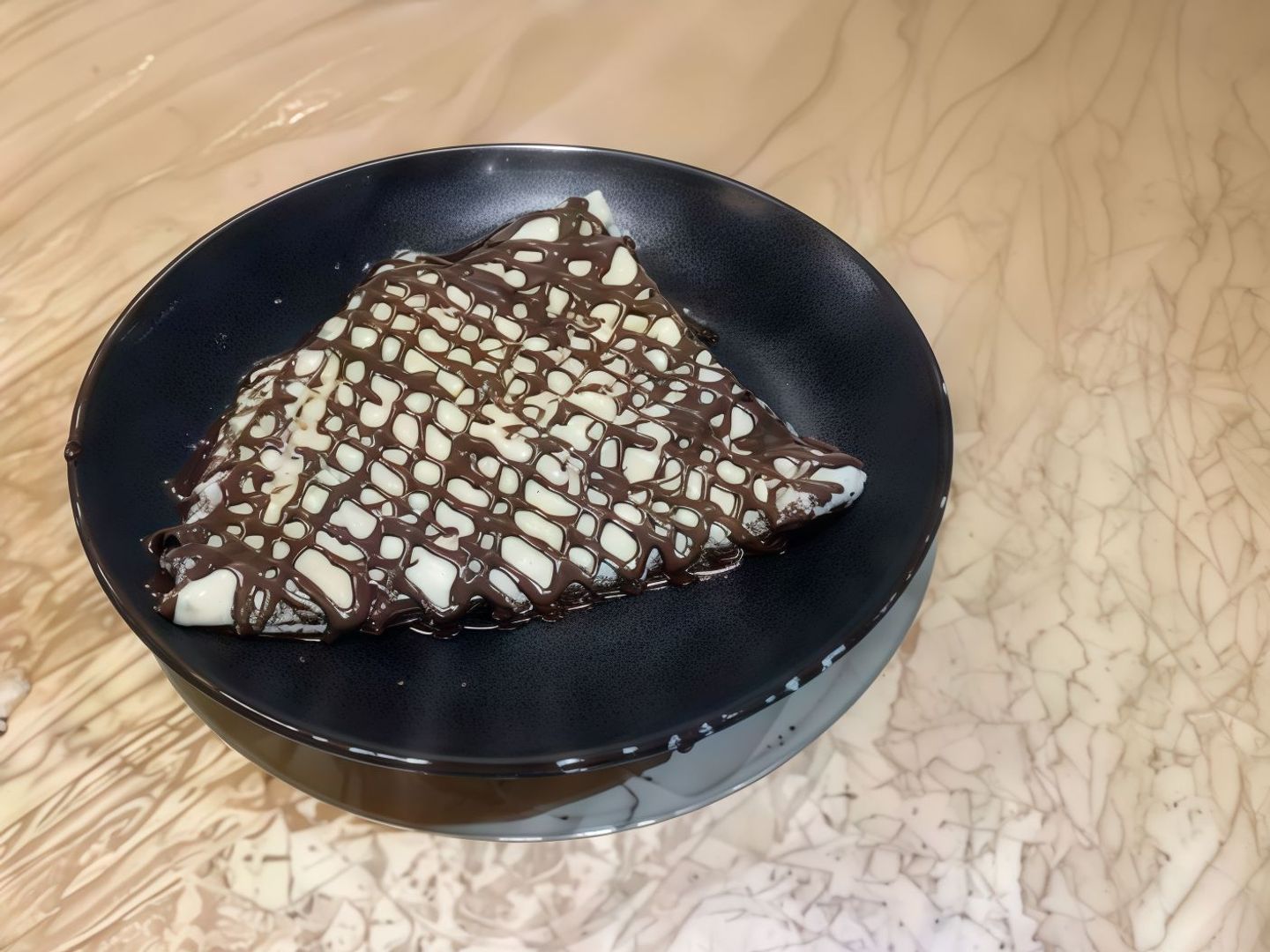 Chocolate Crepe + (Hot Drink, Talqeem Tea Or Karak)