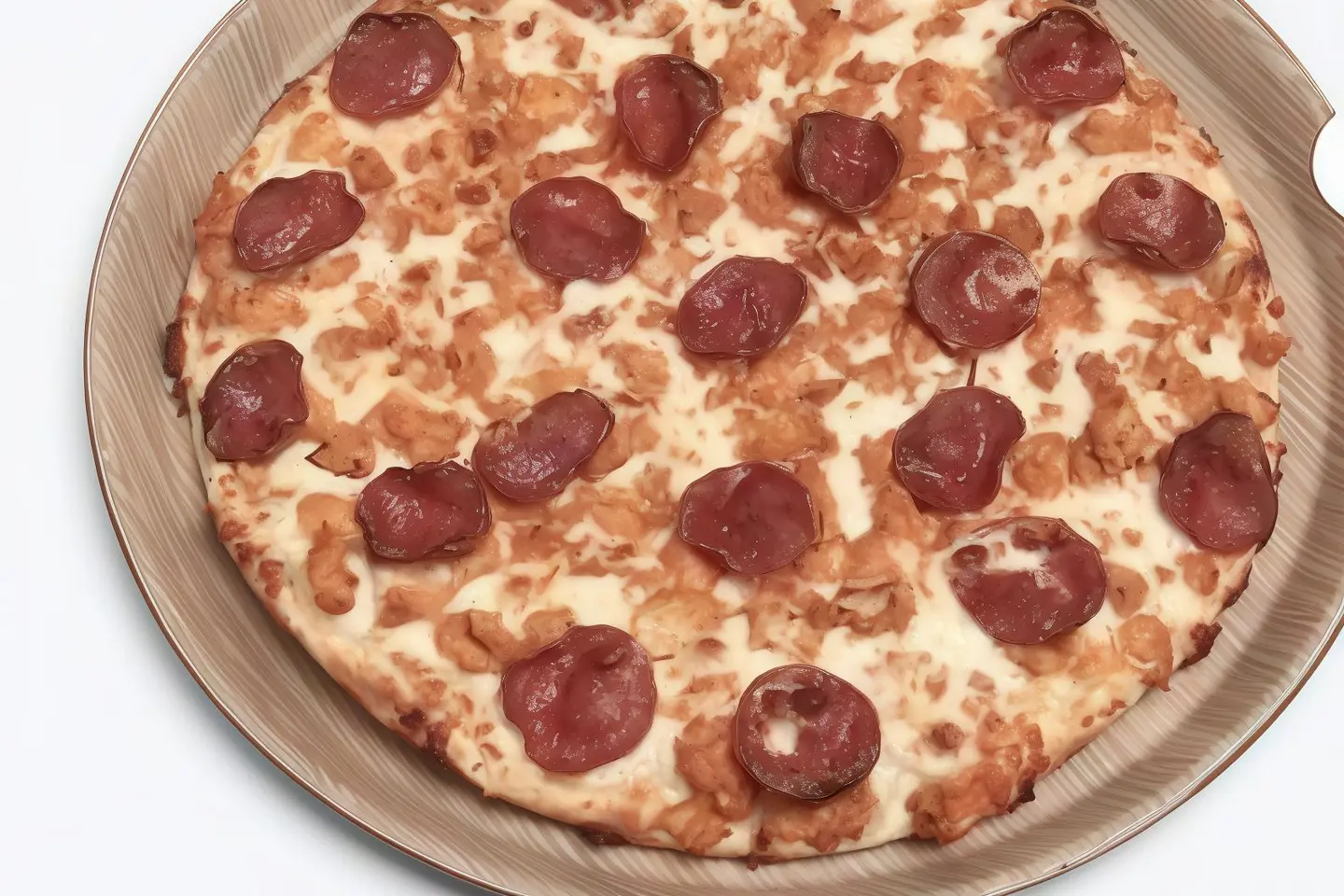 بيتزا ببروني  نقانق