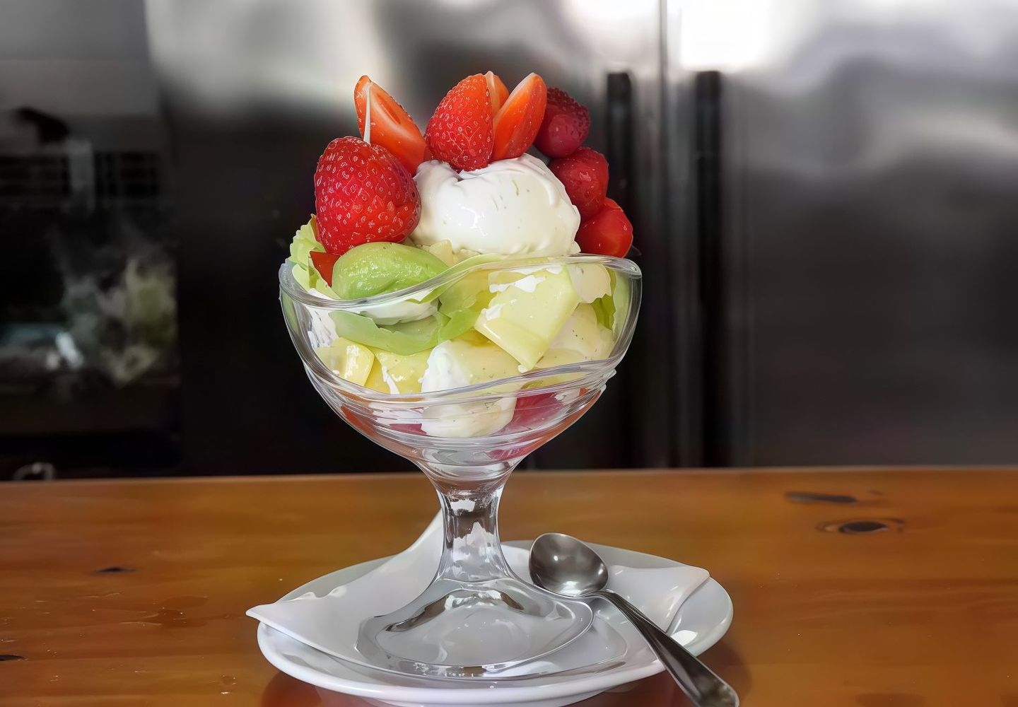 Salad With Ice Cream - Medium