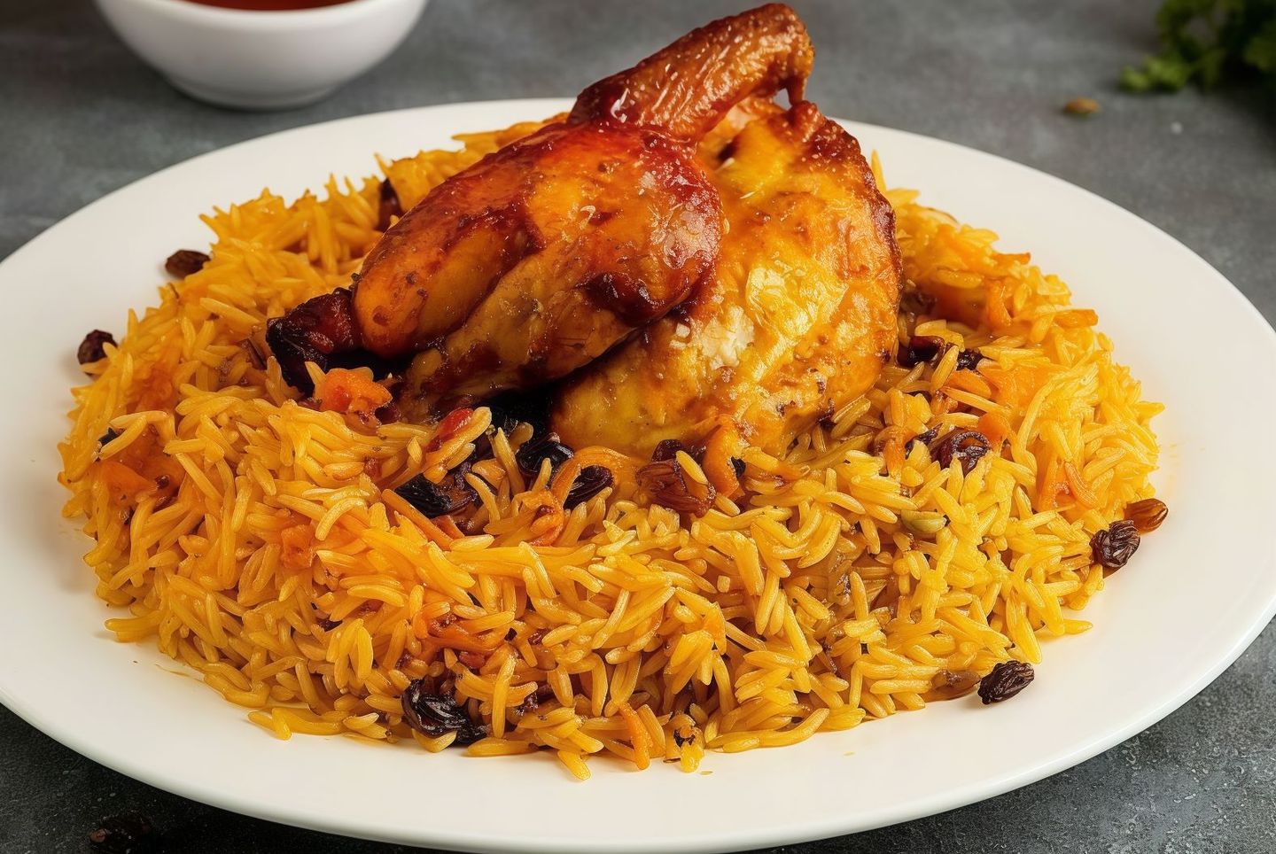 نصف شواية كلاسيك مع أرز بسمتي بخاري