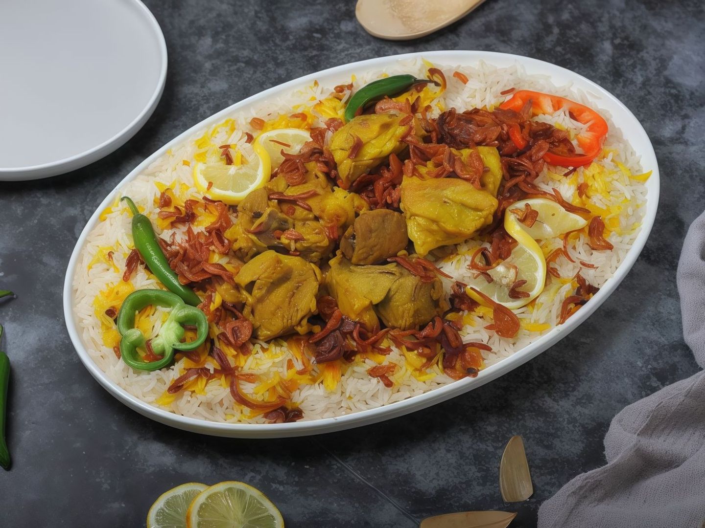 Nafer Lahm Hashi Rice Bukhari