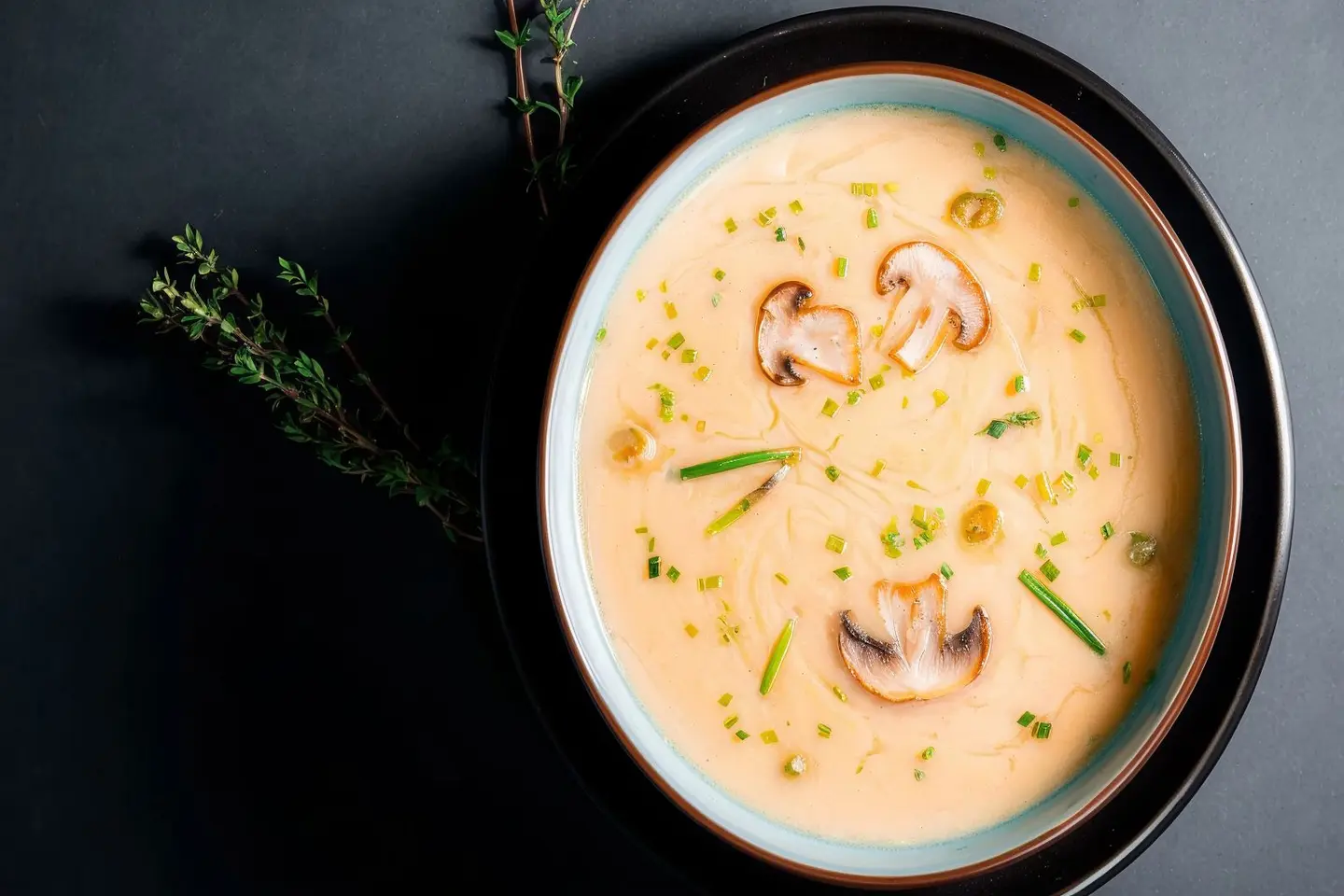 شوربة فطر بالكريمه