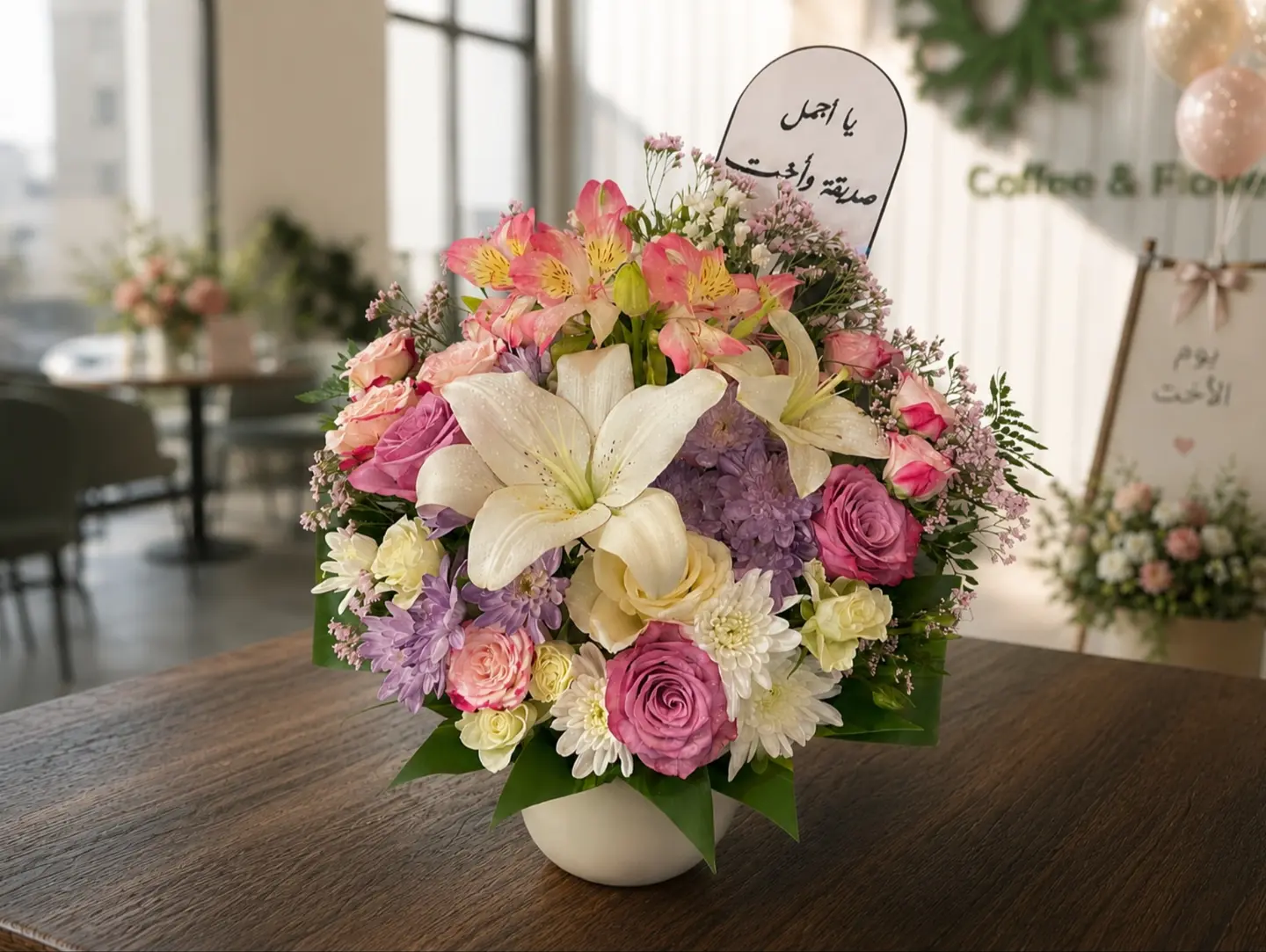 Sisters Day Flower Vase