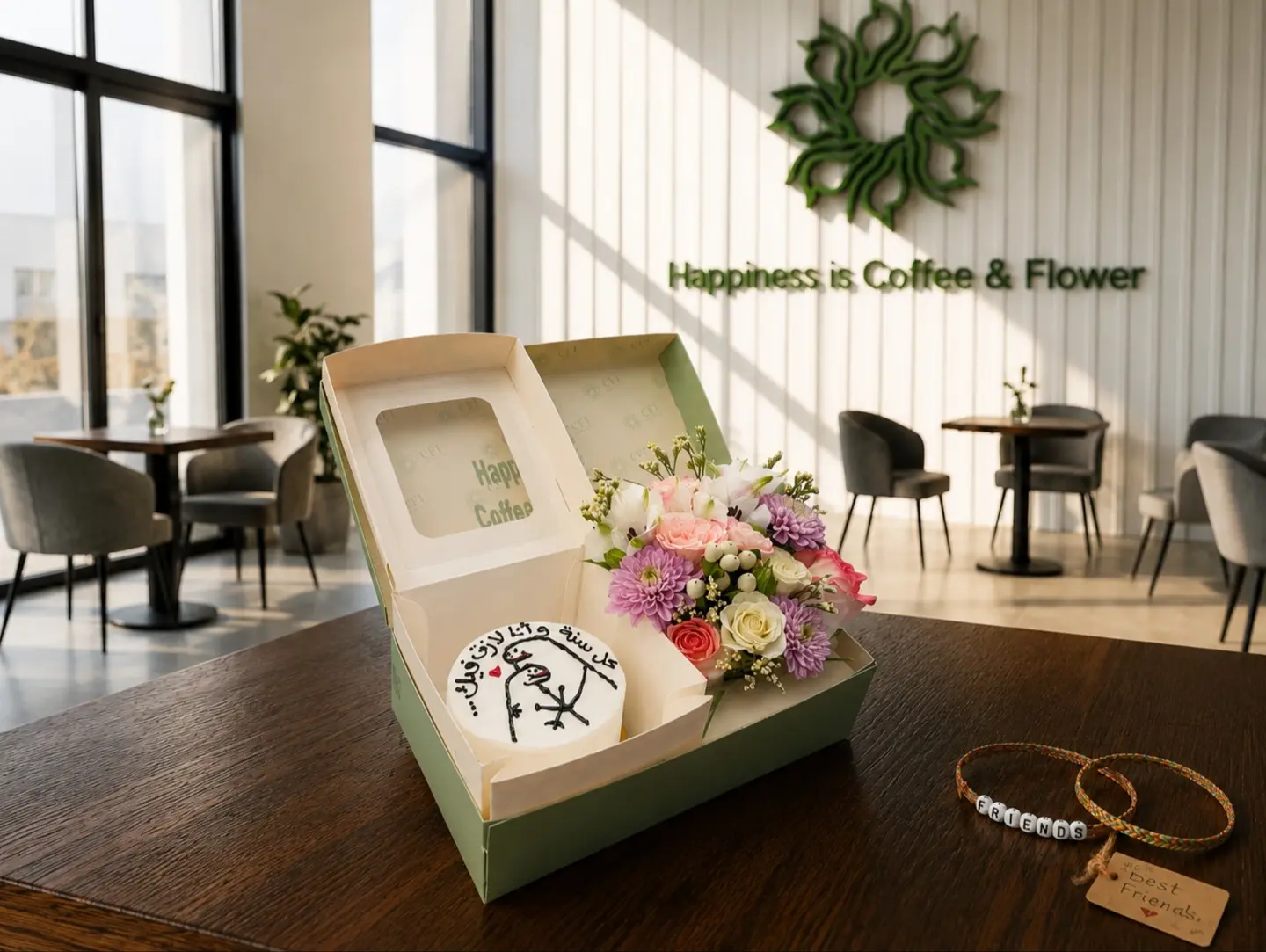 Friendship Box Bento Cake & Flower