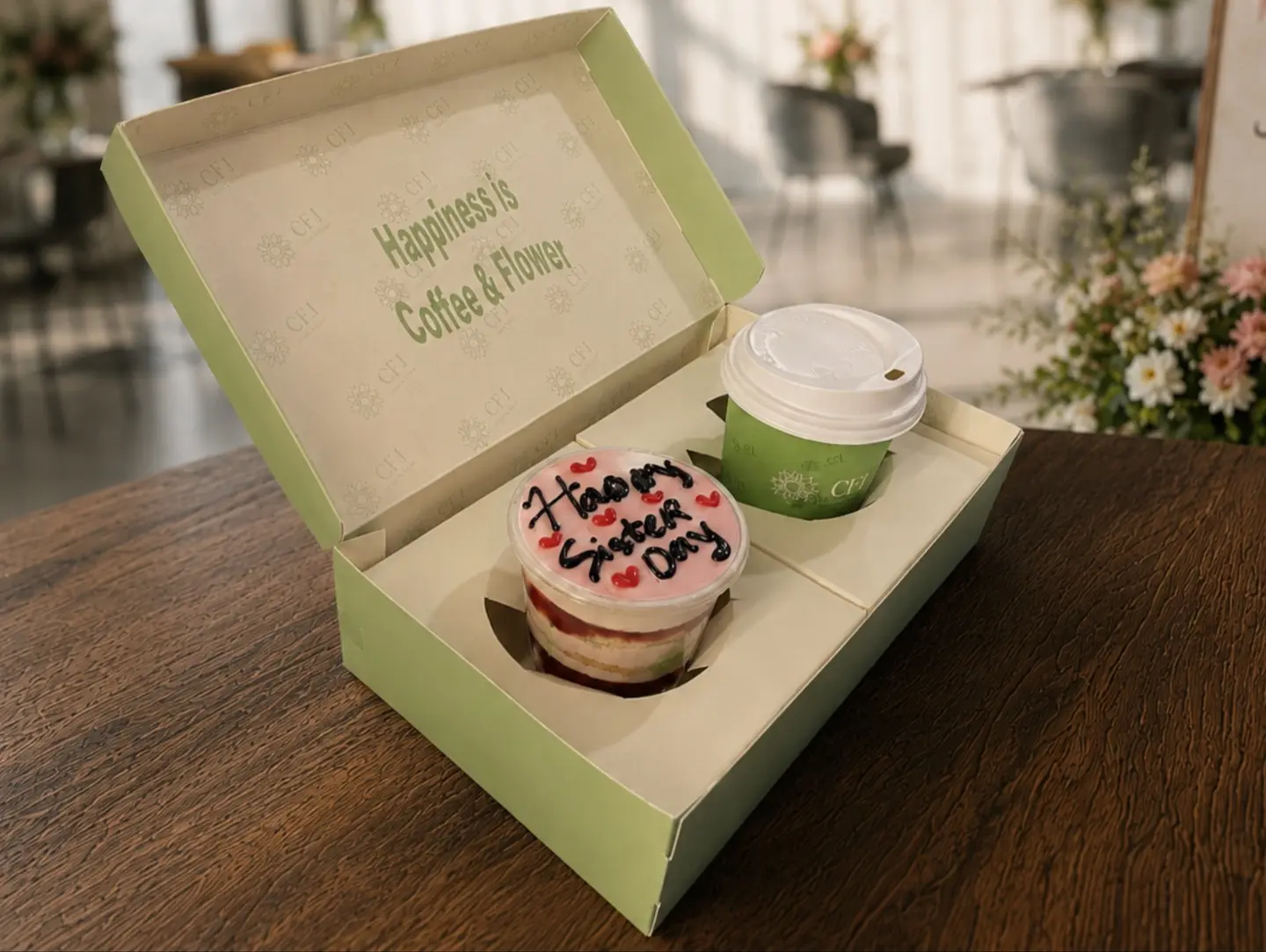 Sisters Day Box Cupcake & Coffee