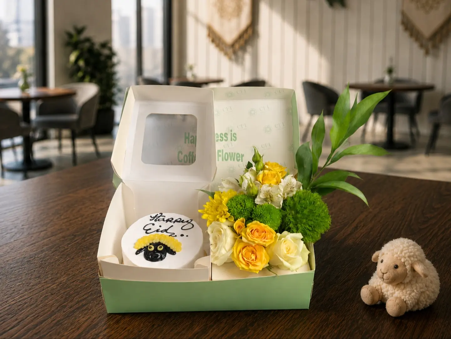 Eid Al Adha Box Bento Cake & Flower