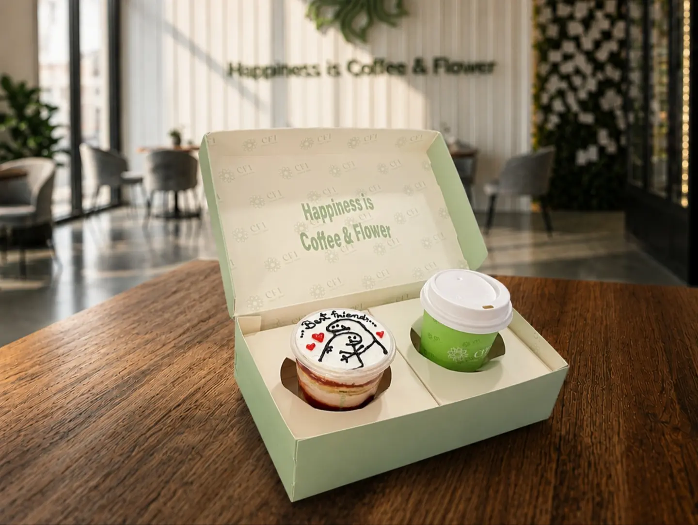 Friendship Box Cupcake & Coffee