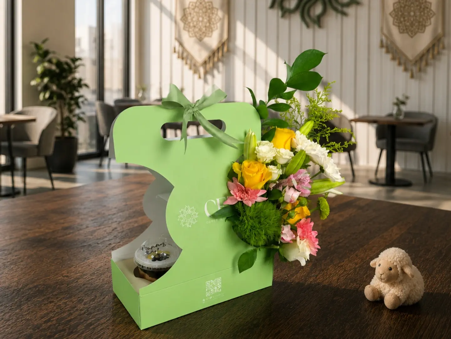 Eid Holder Cupcake & Flower