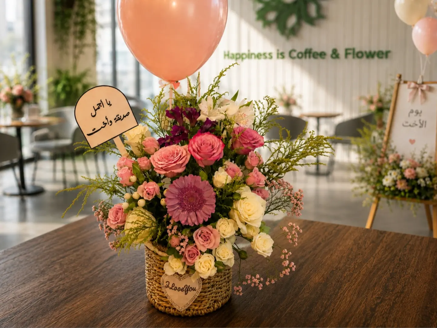 Sisters Day Flower Basket