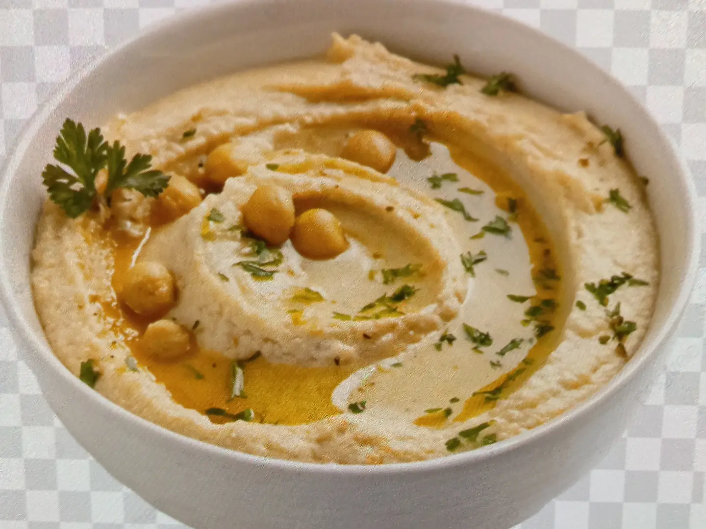 طبق حمص صغير