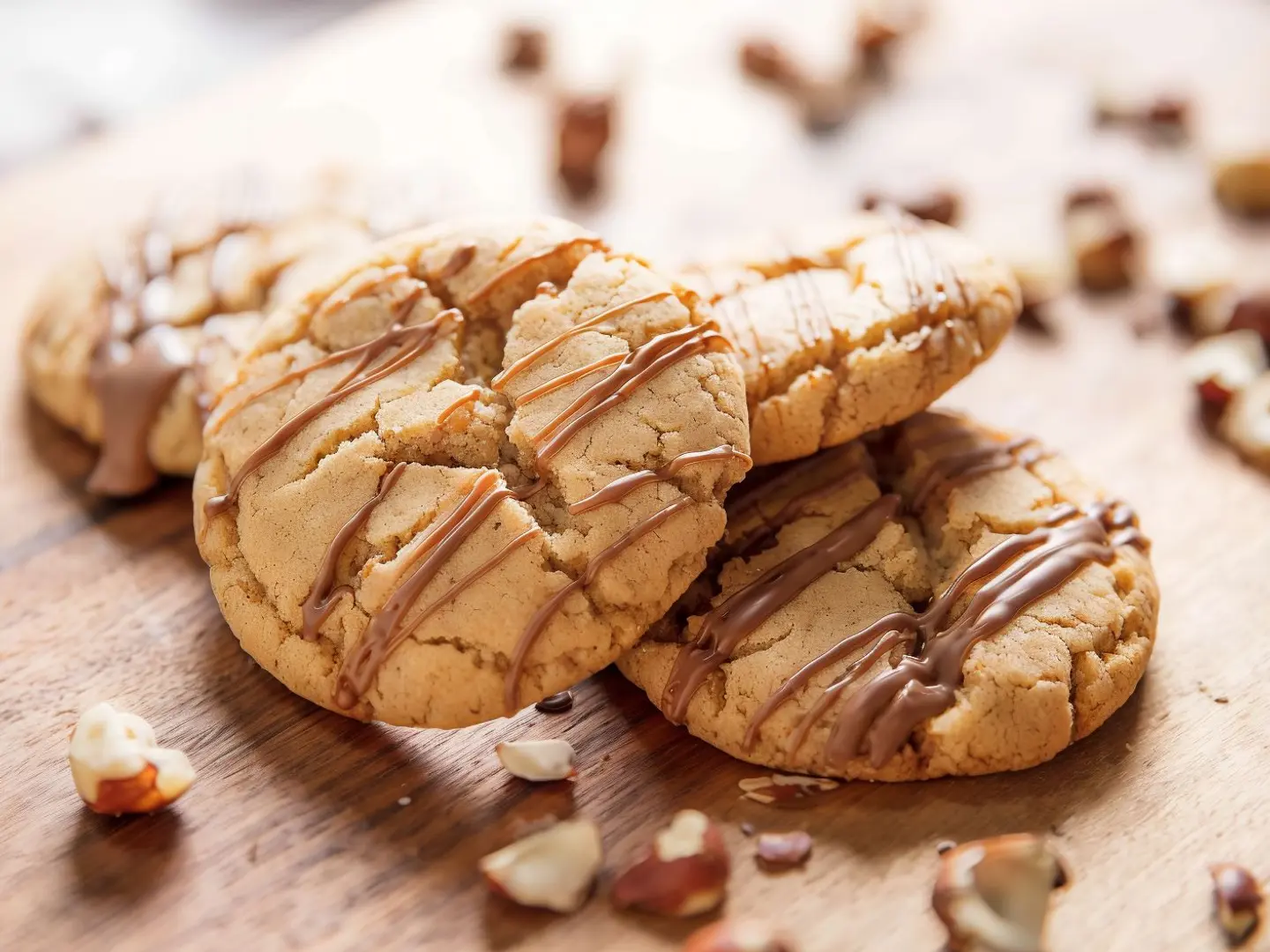Cookies With Hazelnut And Chocolate