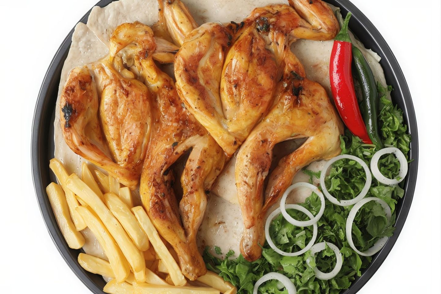 دجاج مظبي ساده حبه كامله