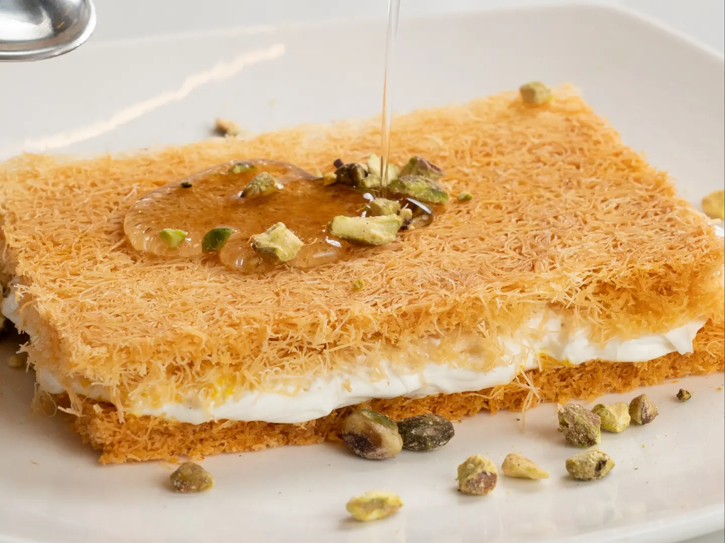 كنافة بالقشطة باردة