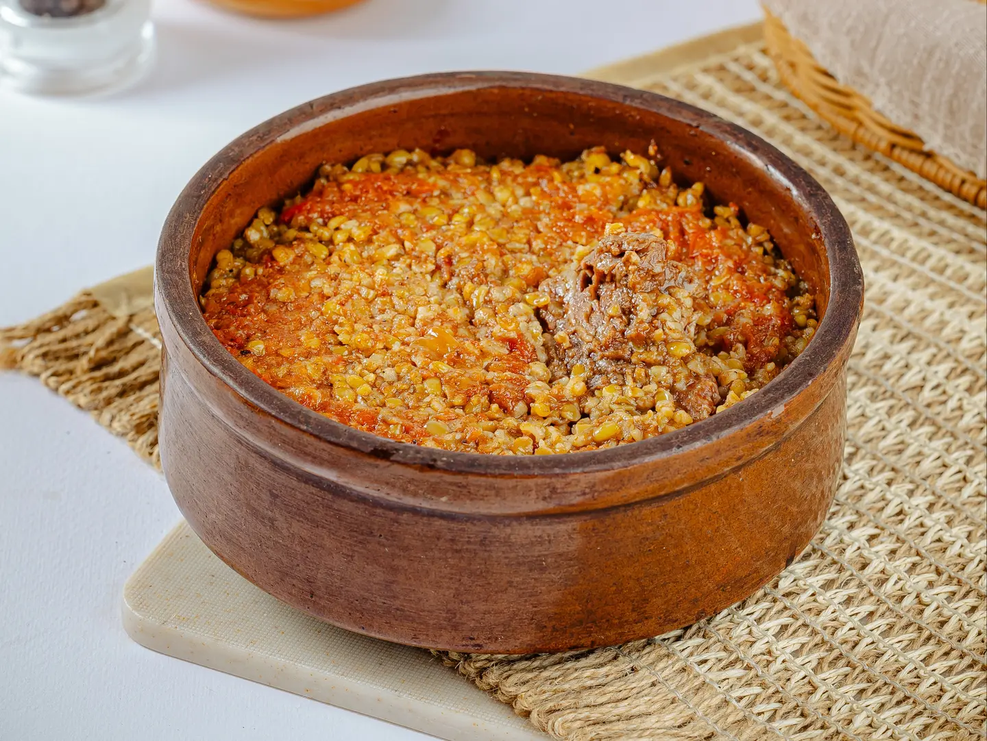 Grits With Meat Tagine