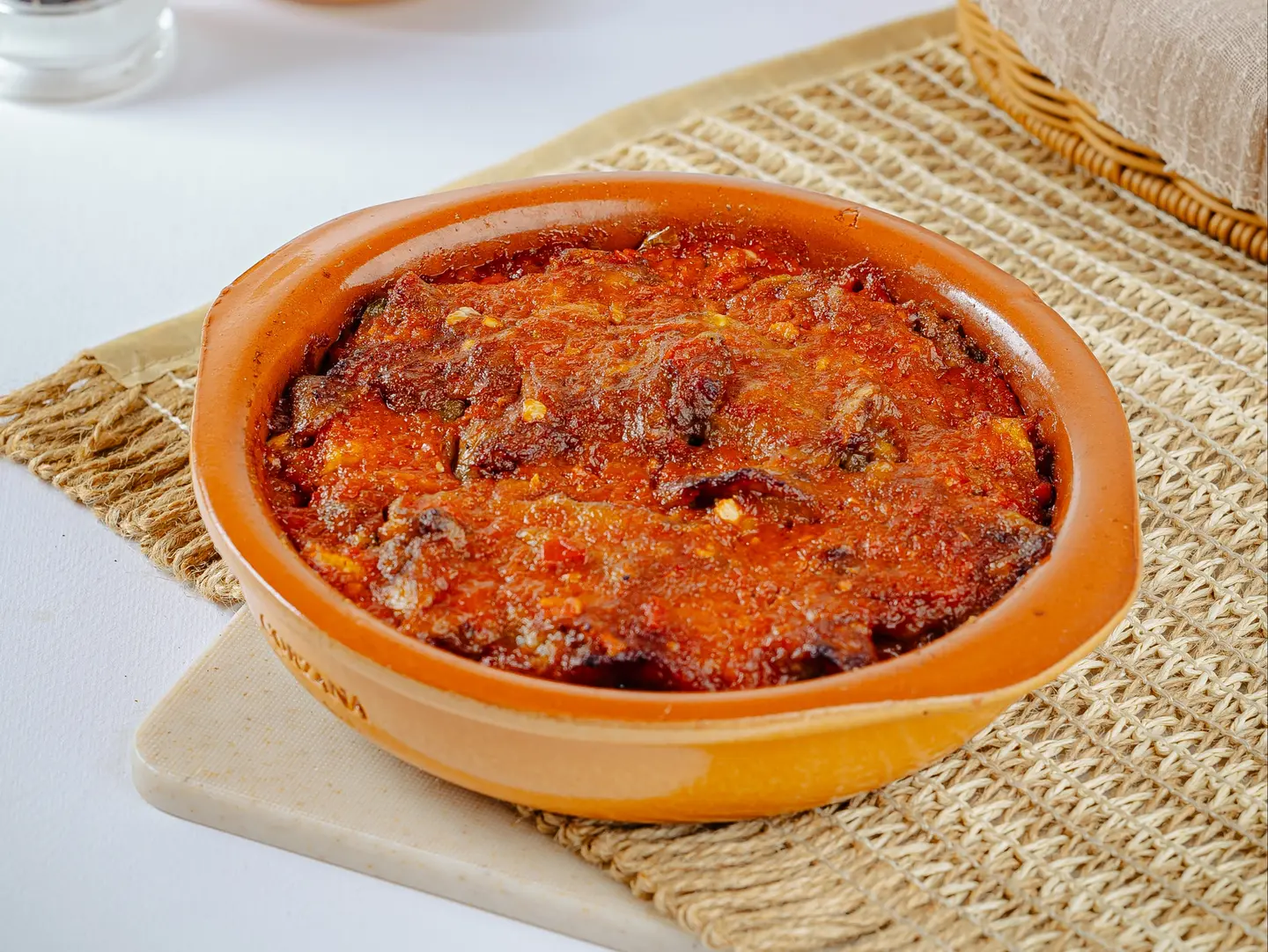 Mousagah With Meat Tagine