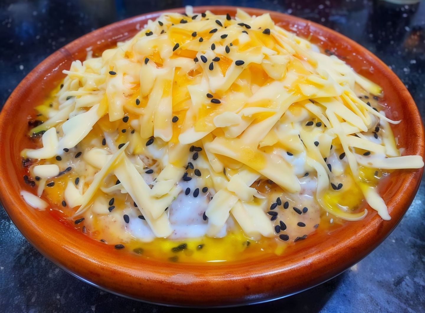 معصوب بالقشطة والجبن