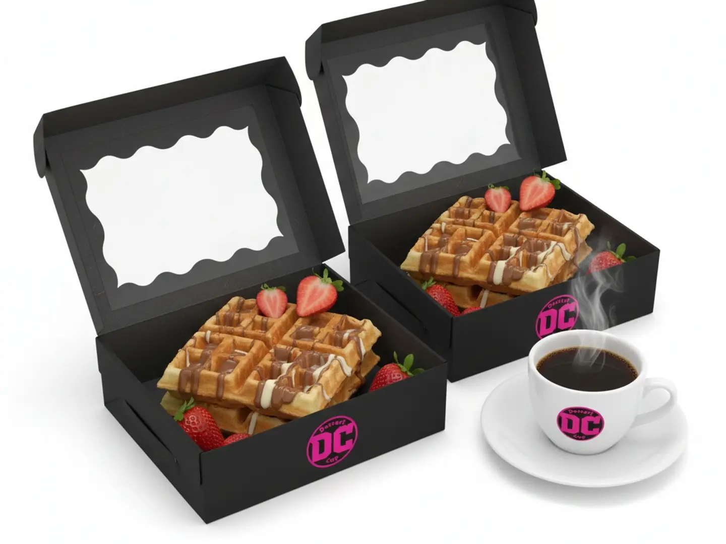 Waffle Combo Crispy And Coffee