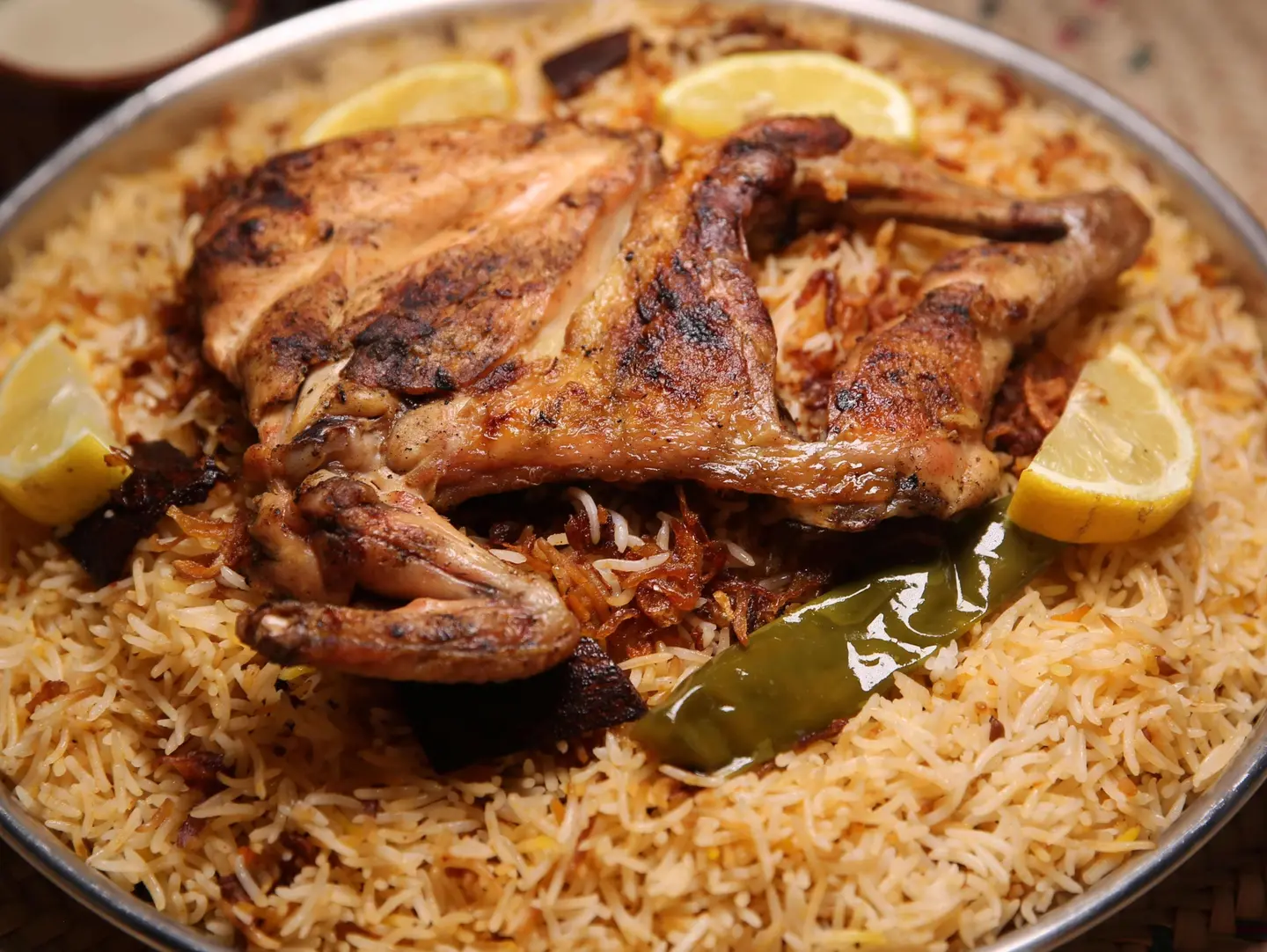 دجاج مظبي مع الرز - نصف دجاجة