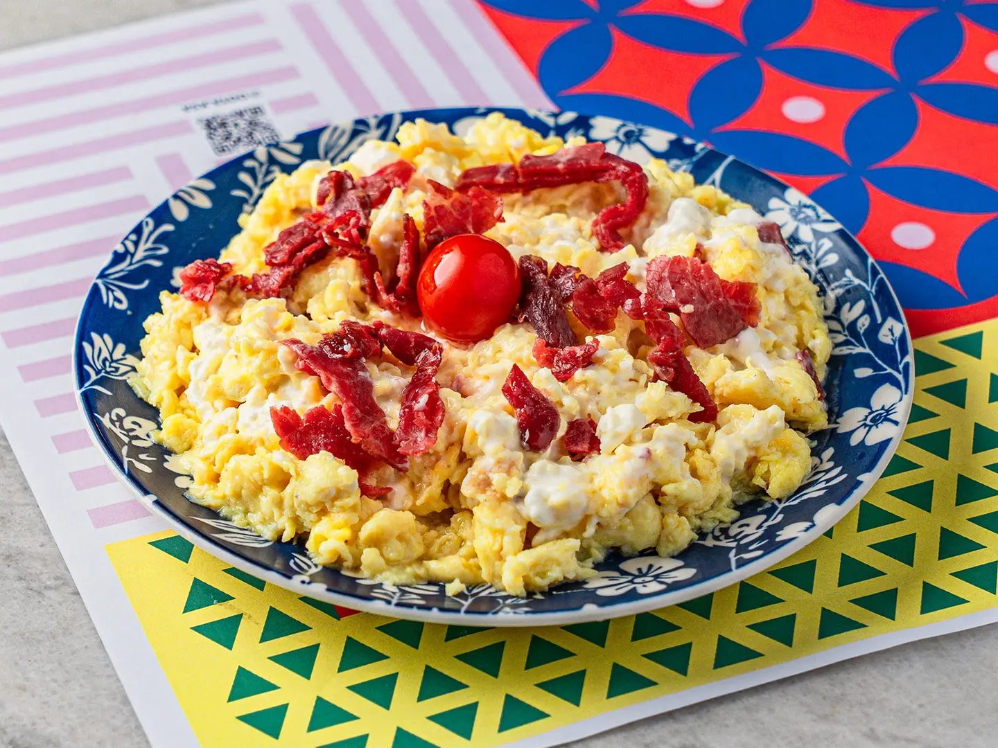 Eggs With Pastrami And Kiri