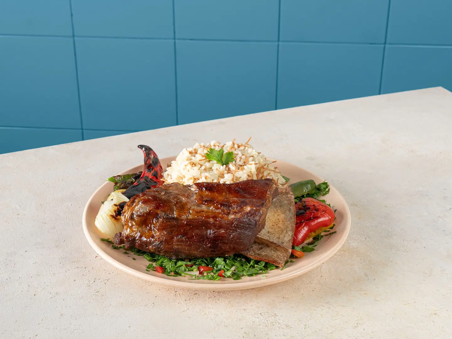 Grilled Lamb Shoulder