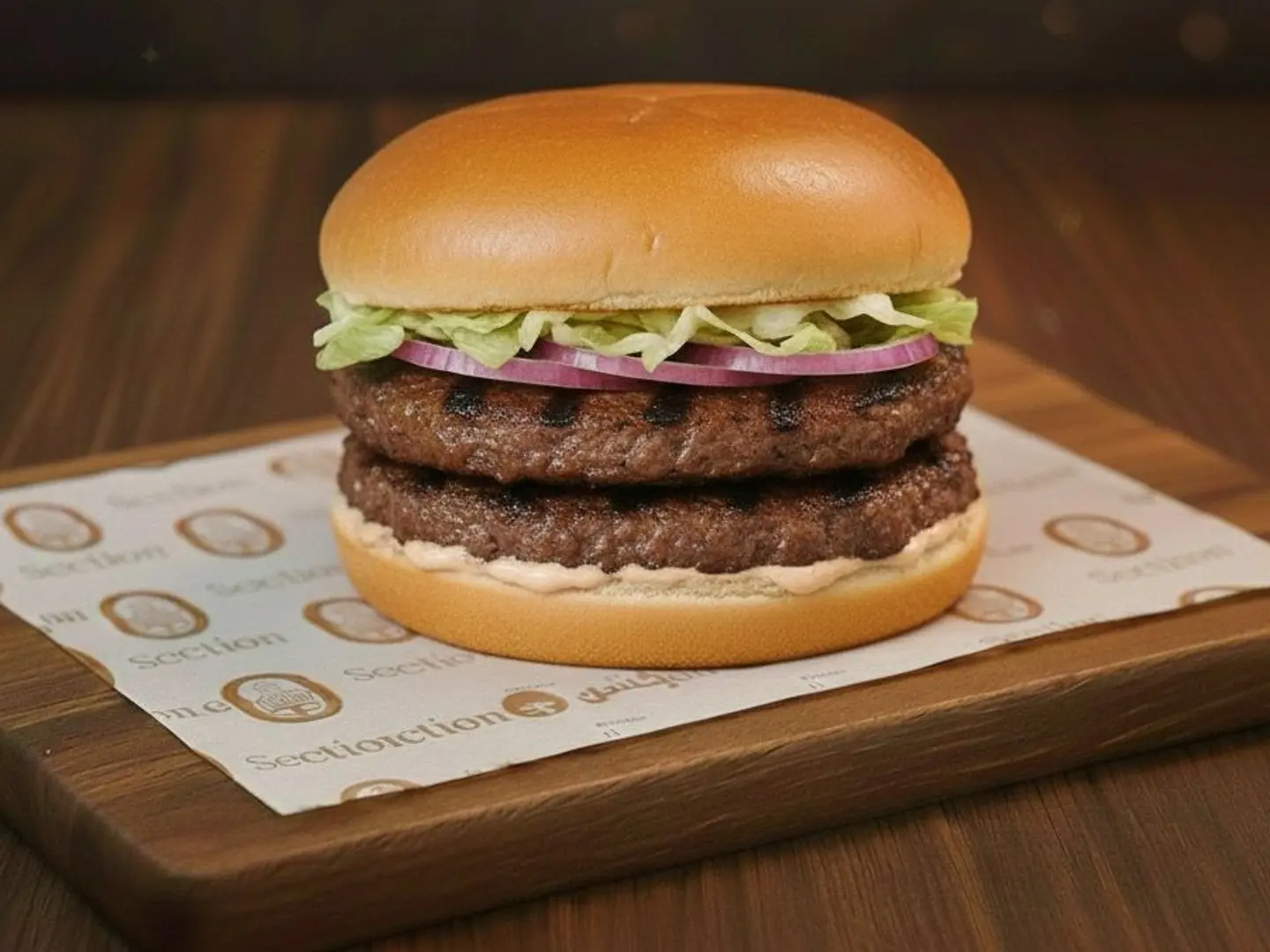 برجر لحم دبل