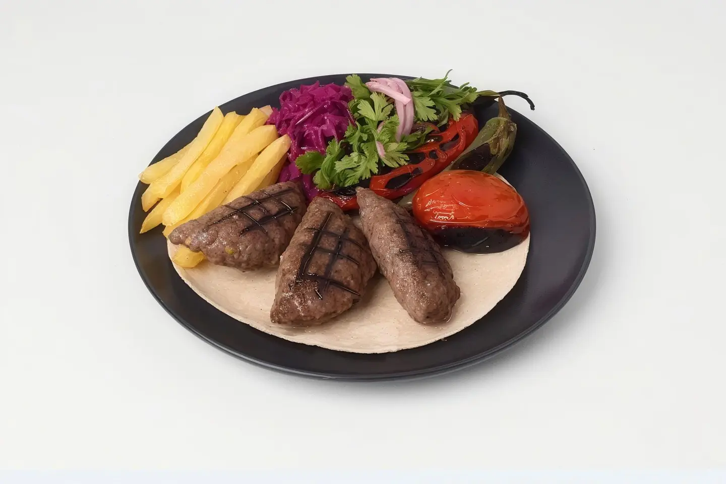 كفتة لحم على الفحم