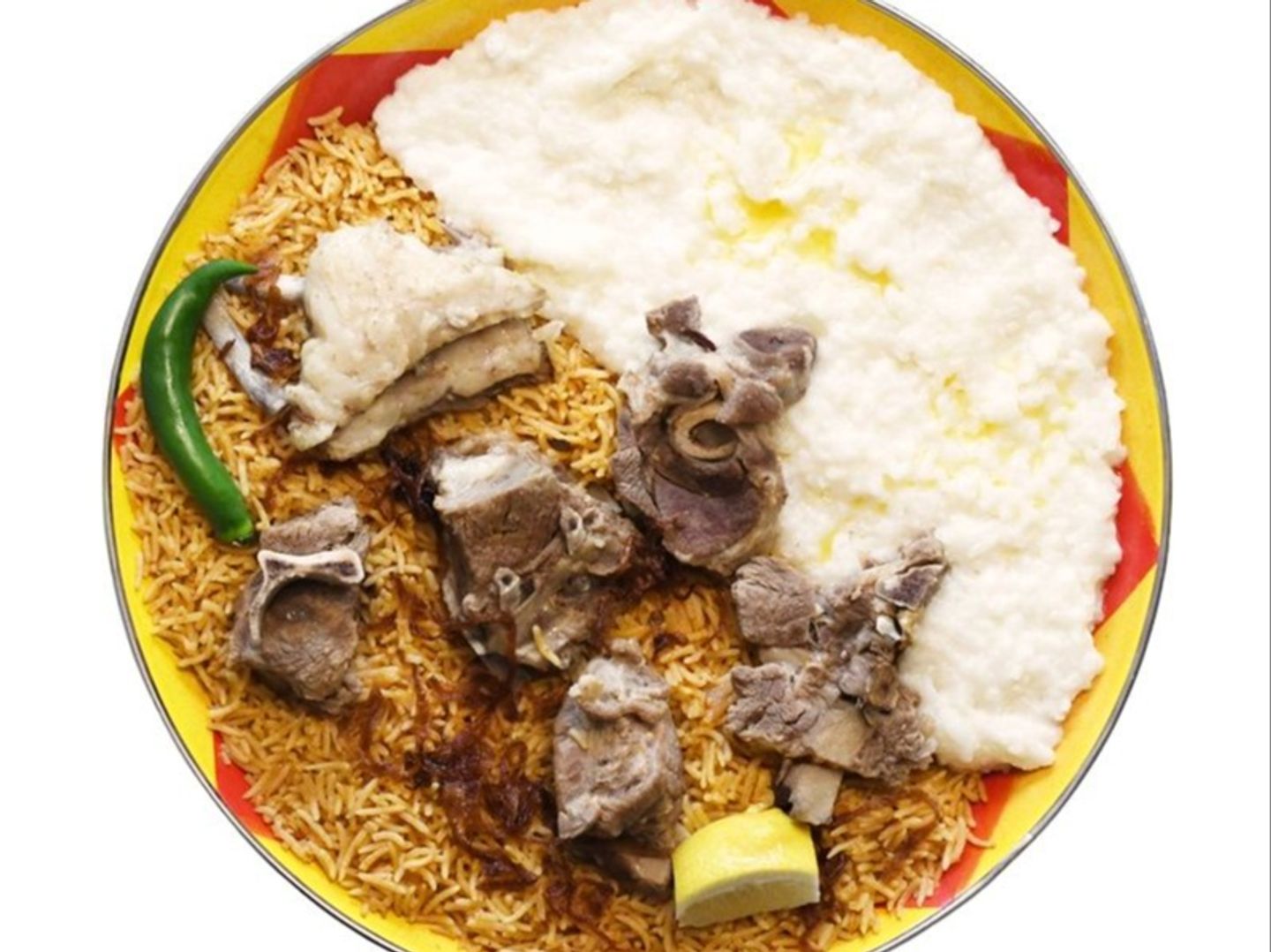 سليق و مضغوط مع لحم