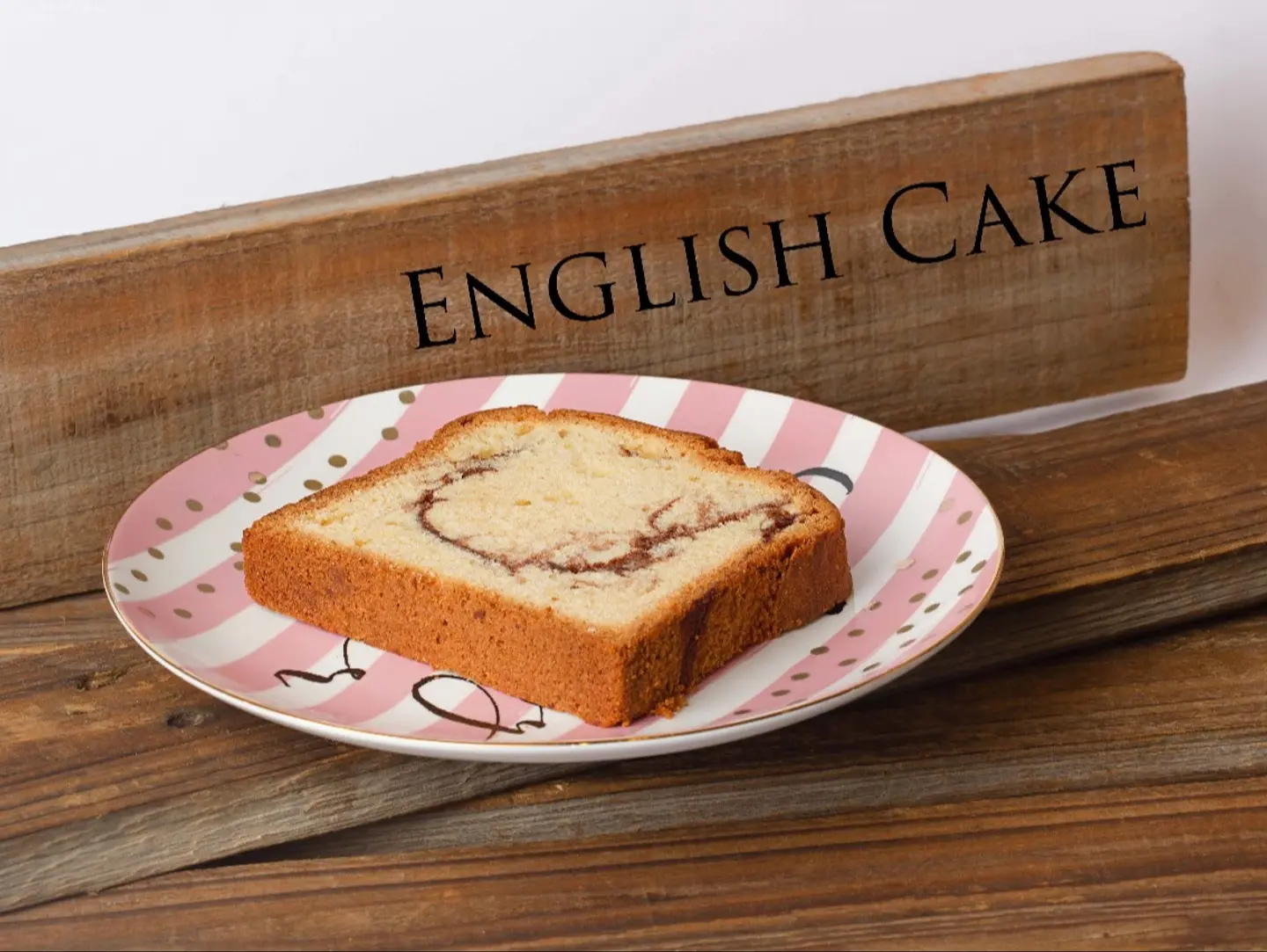 Marble English Cake Slice