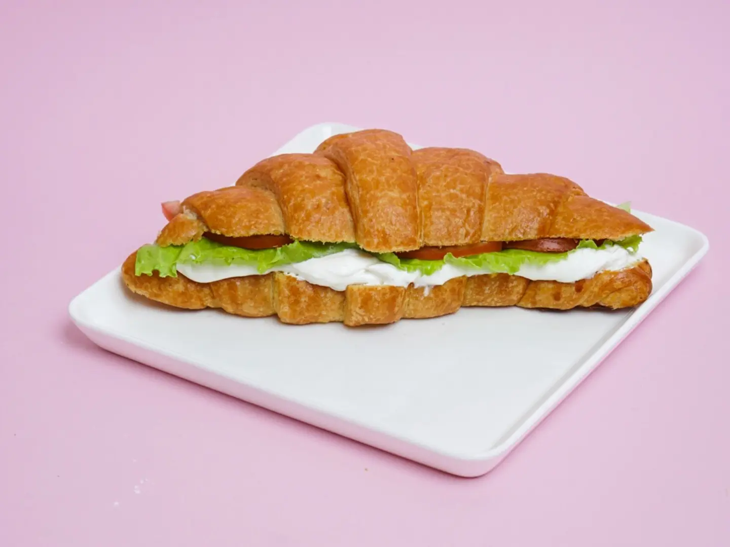 Croissant Sandwich With Labneh