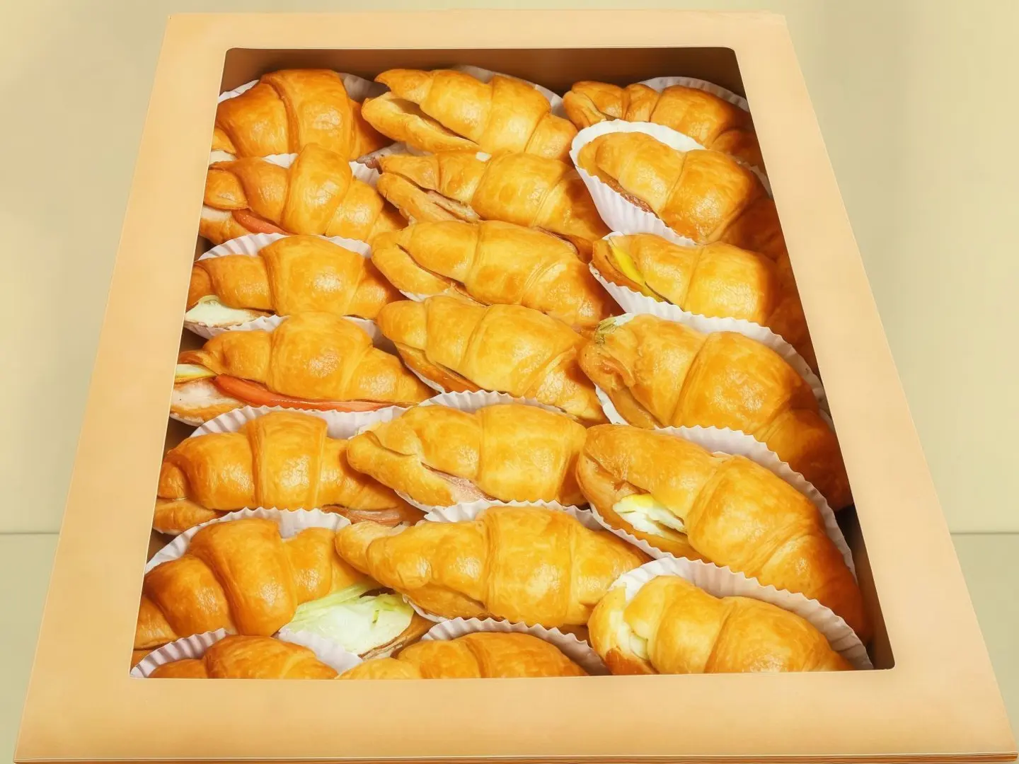 Mini Croissant Sandwiches 20 Pieces