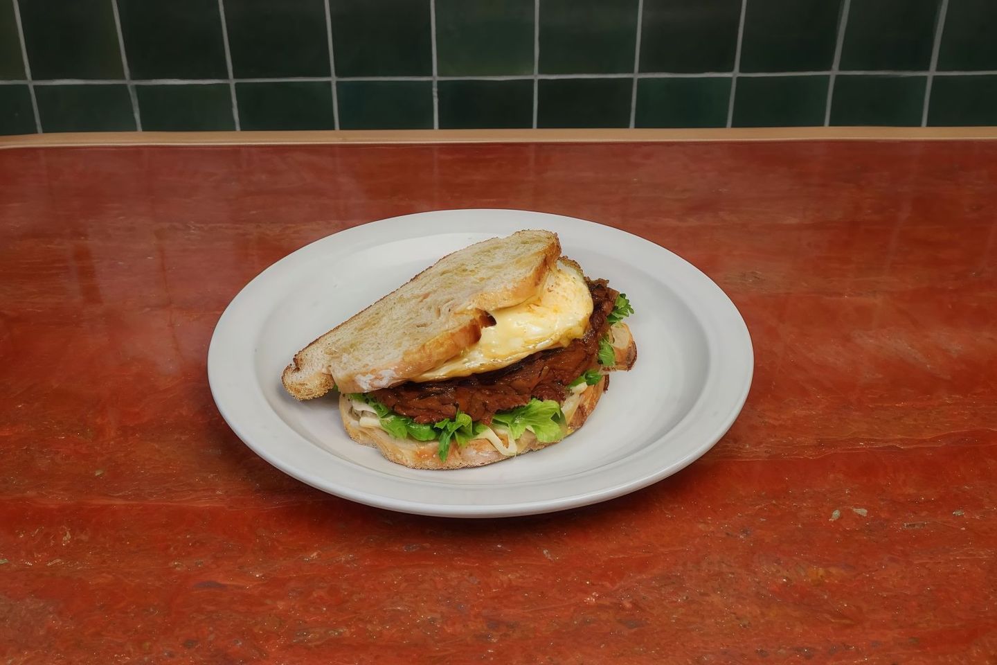 Brisket Egg Sandwich