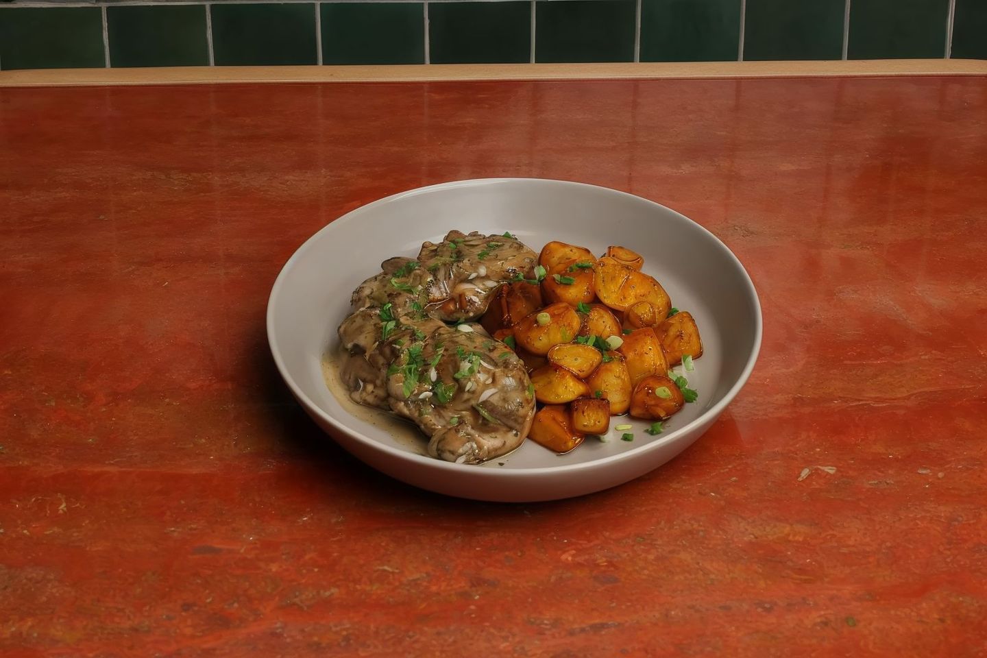 Grilled Chicken Mushroom