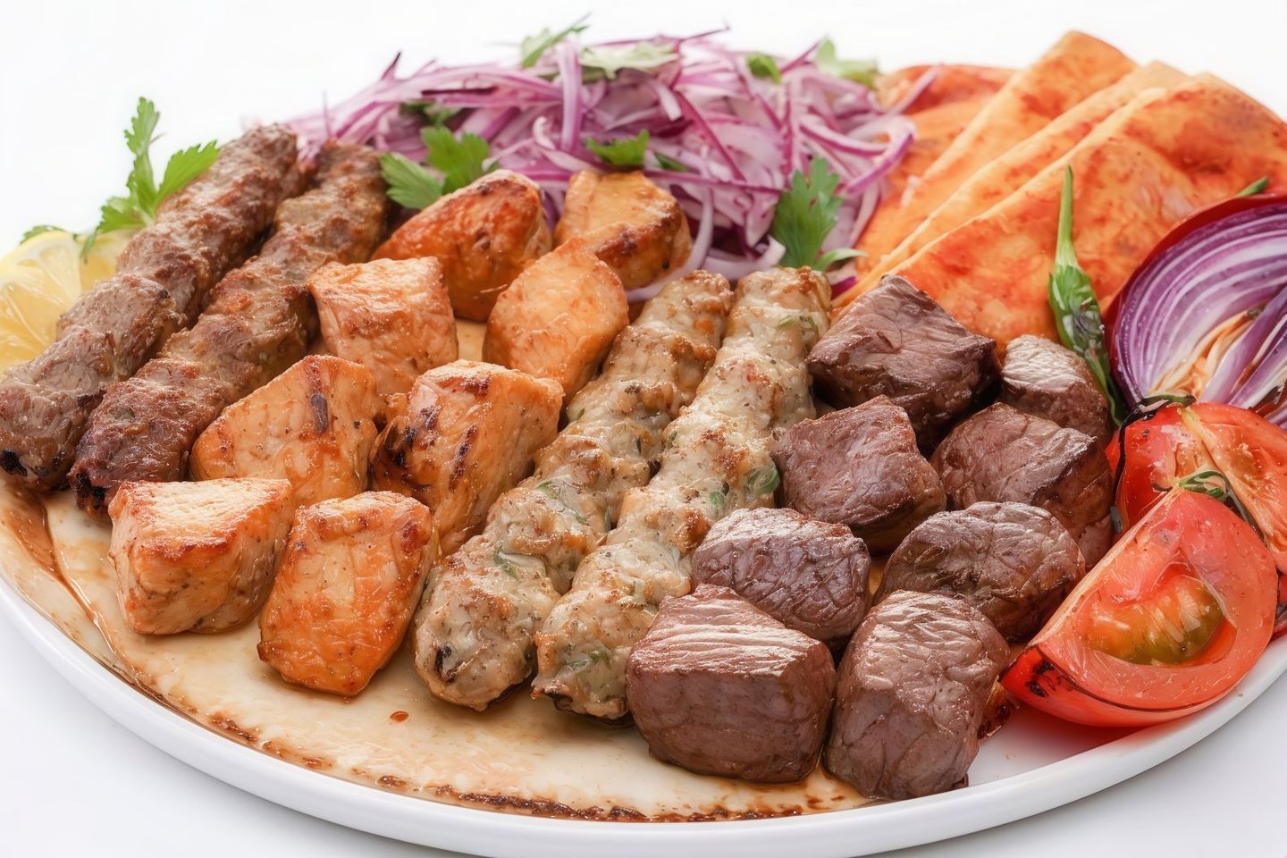 نص كيلو مشكل مشوي كامل