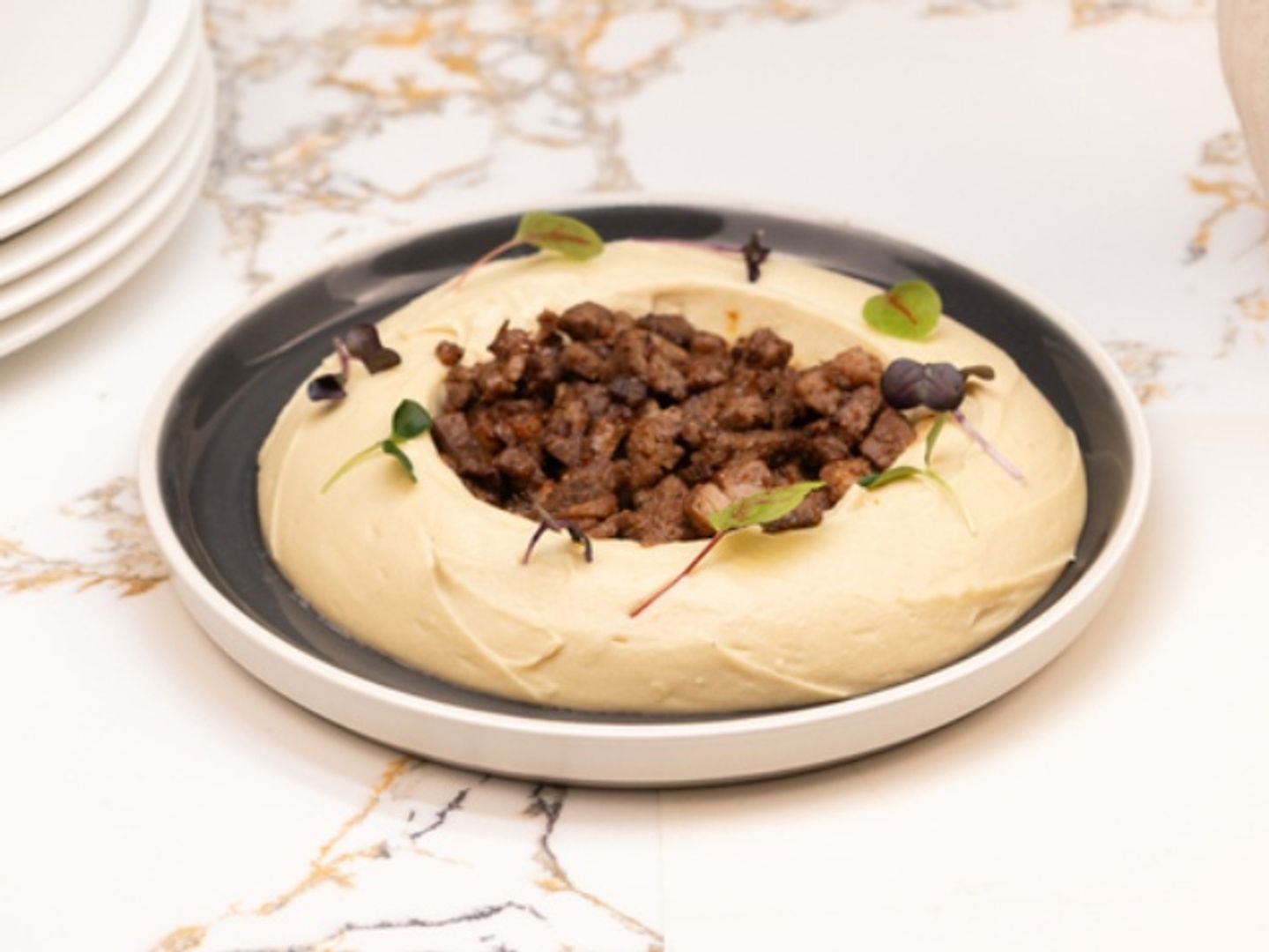 Hummus With Veal