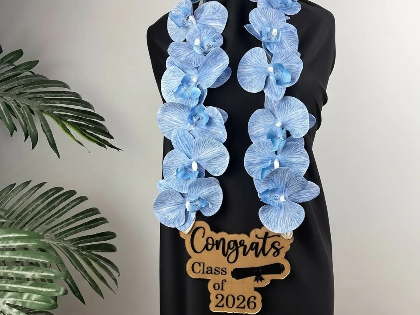 Blue Orchid Necklace