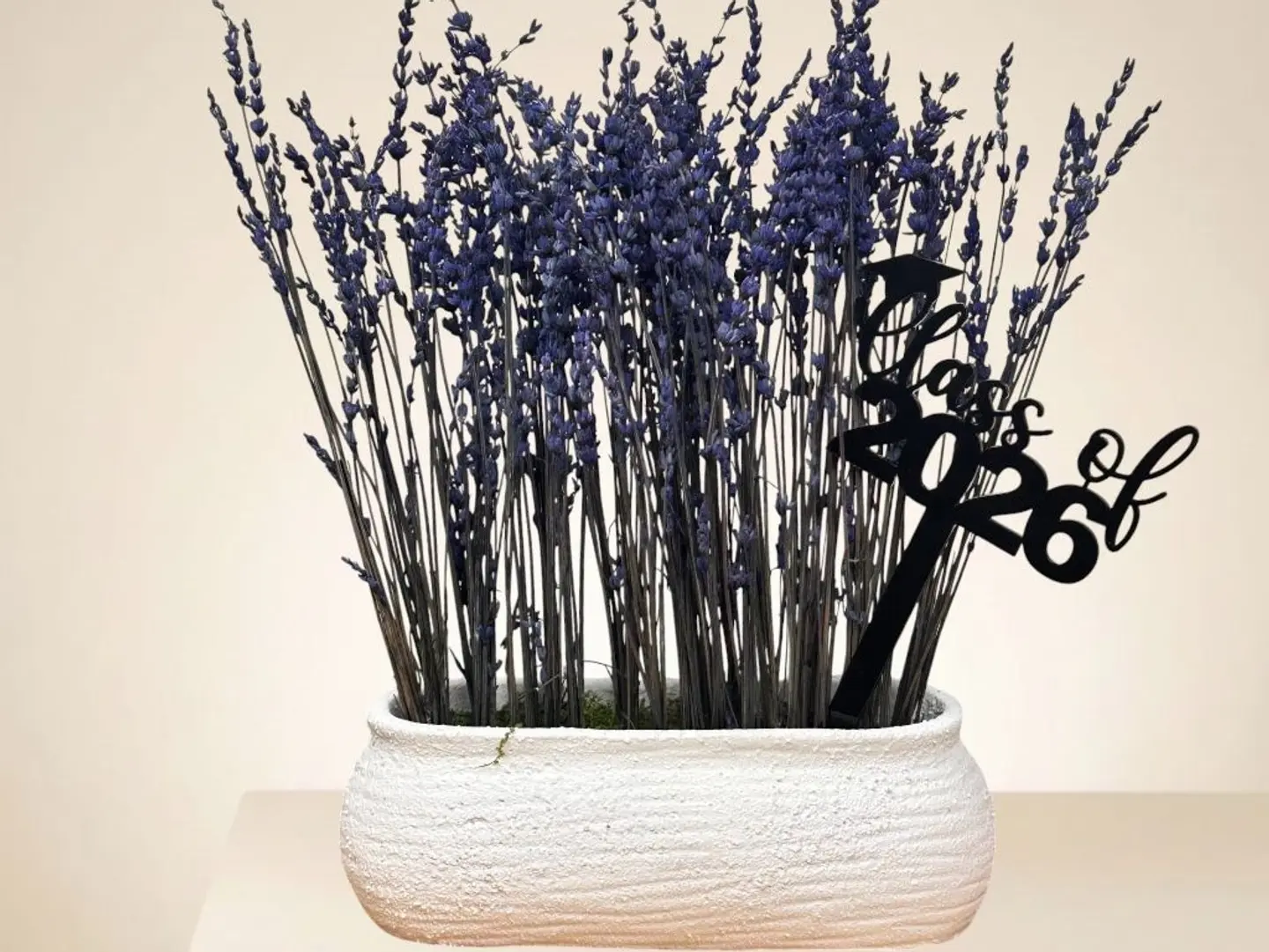 Lavender Graduation Vase