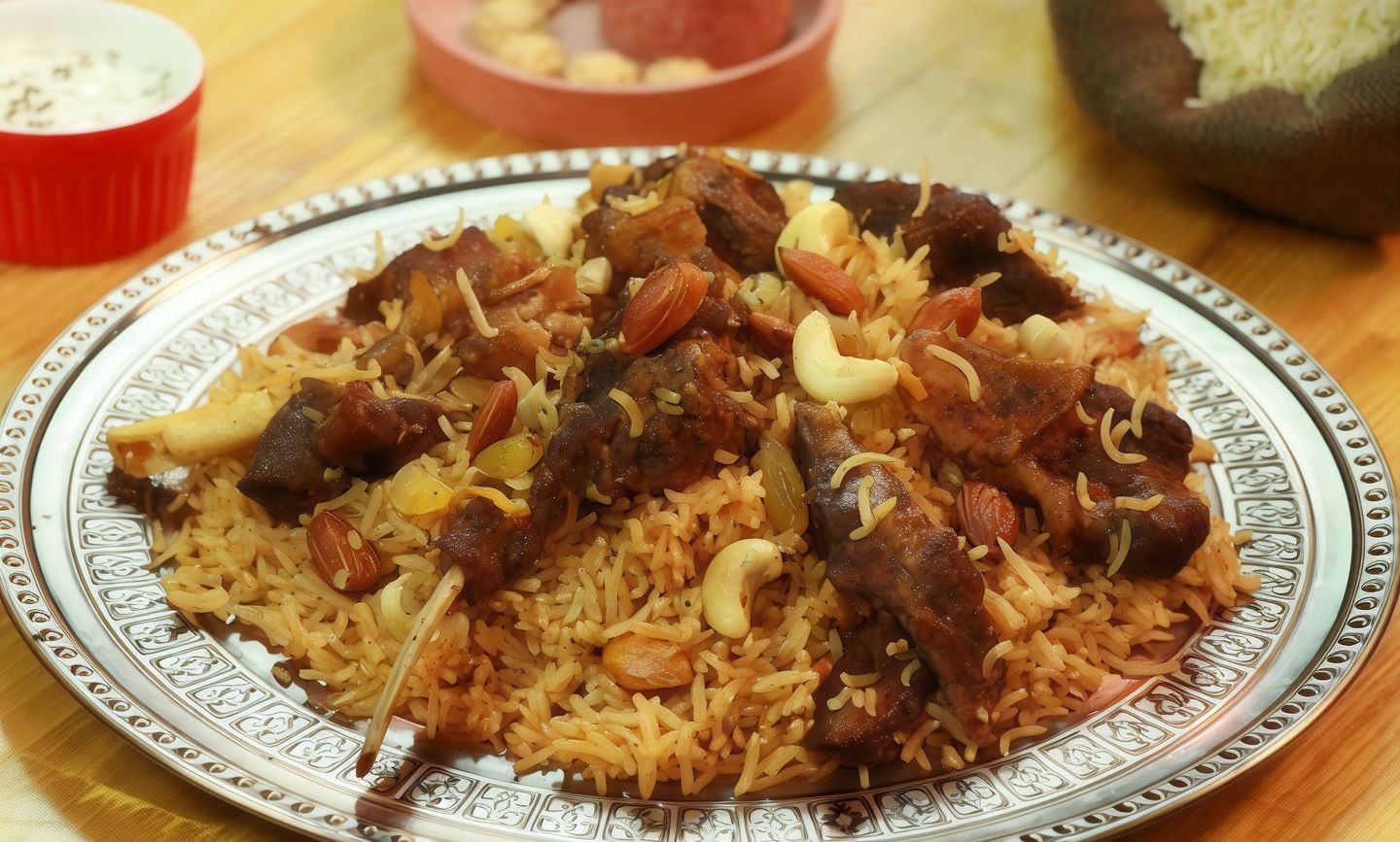 كبسة لحم بدون عظم