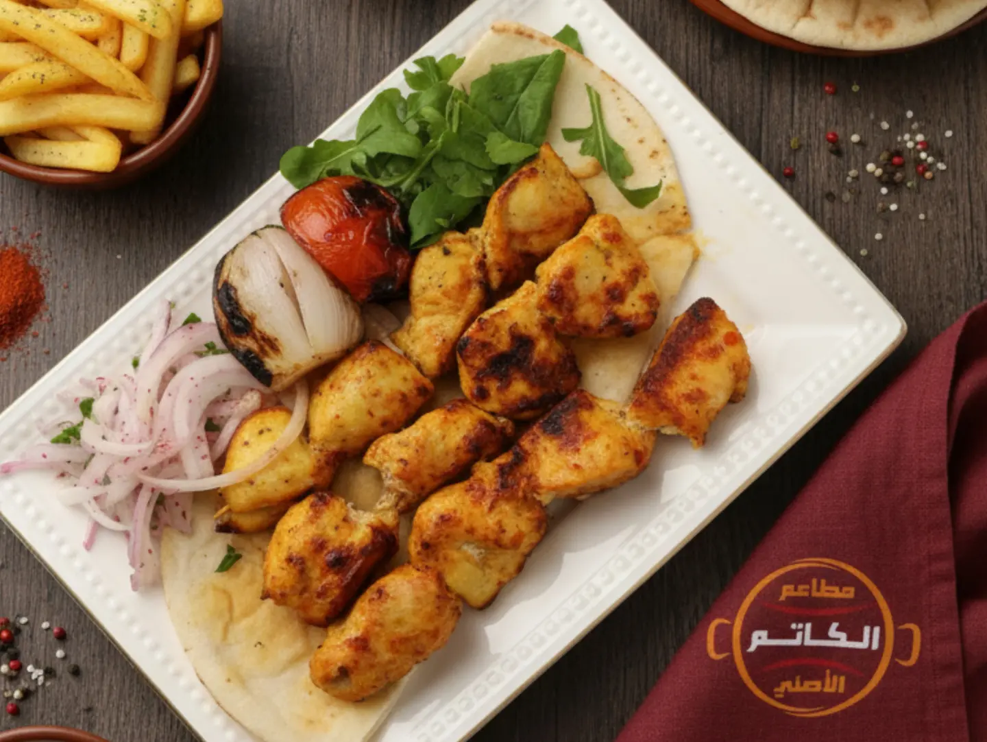 شيش طاووق مشوي