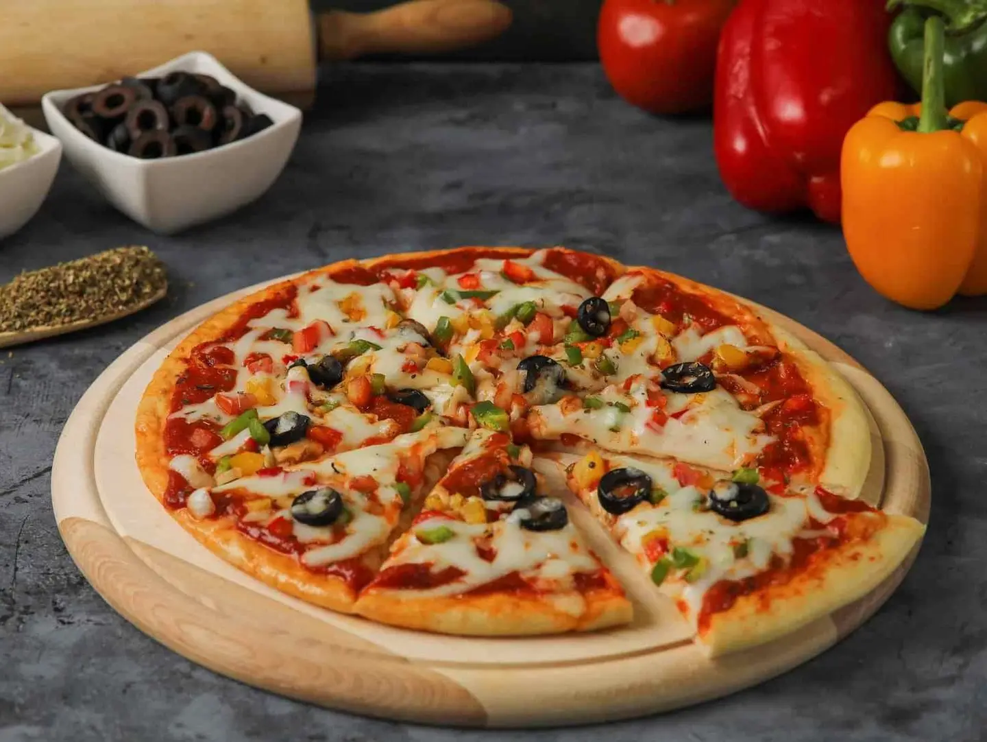 Mini Vegetable Pizza