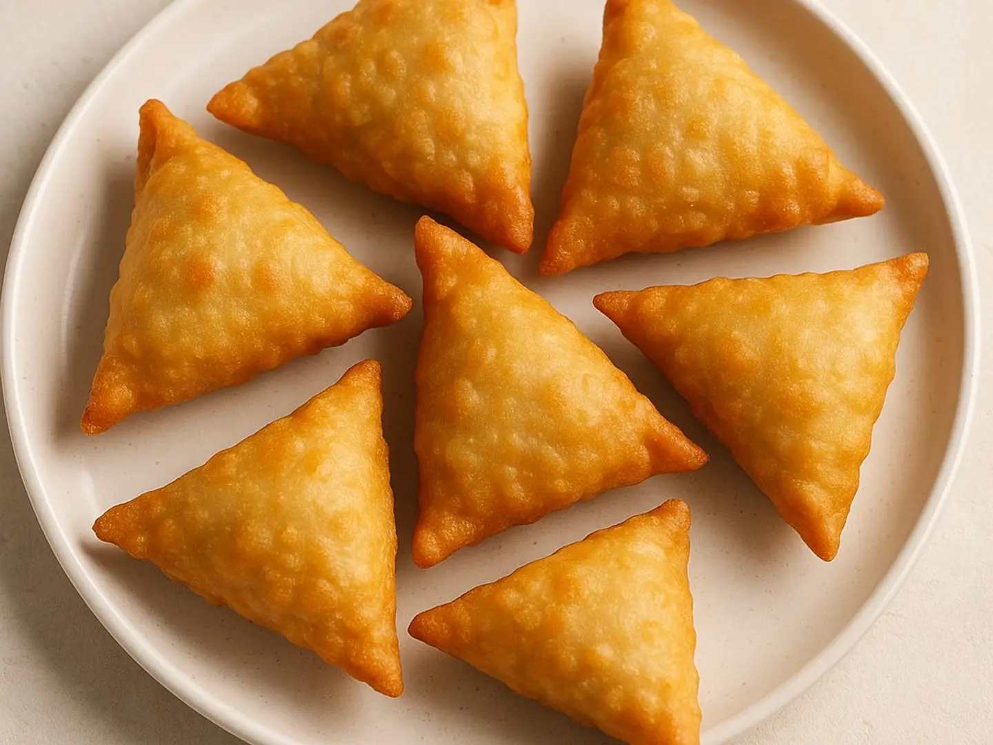 6 Pieces Of Liquid Cheese Samosa