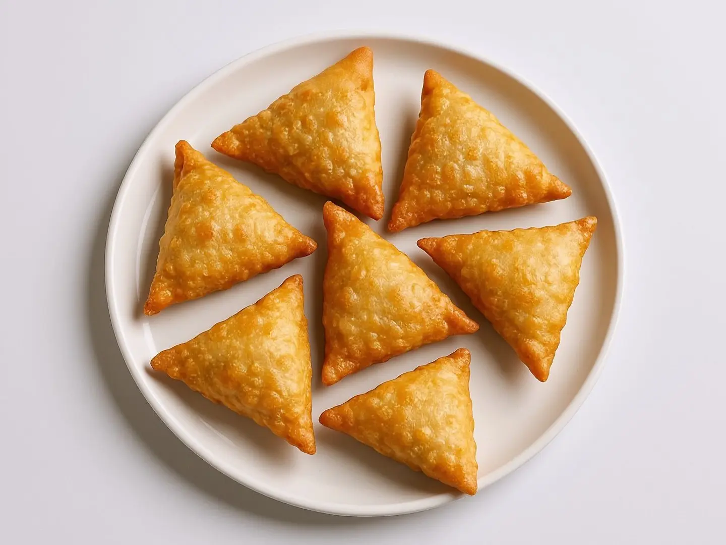 6 Pieces Of Liquid Cheese Samosa